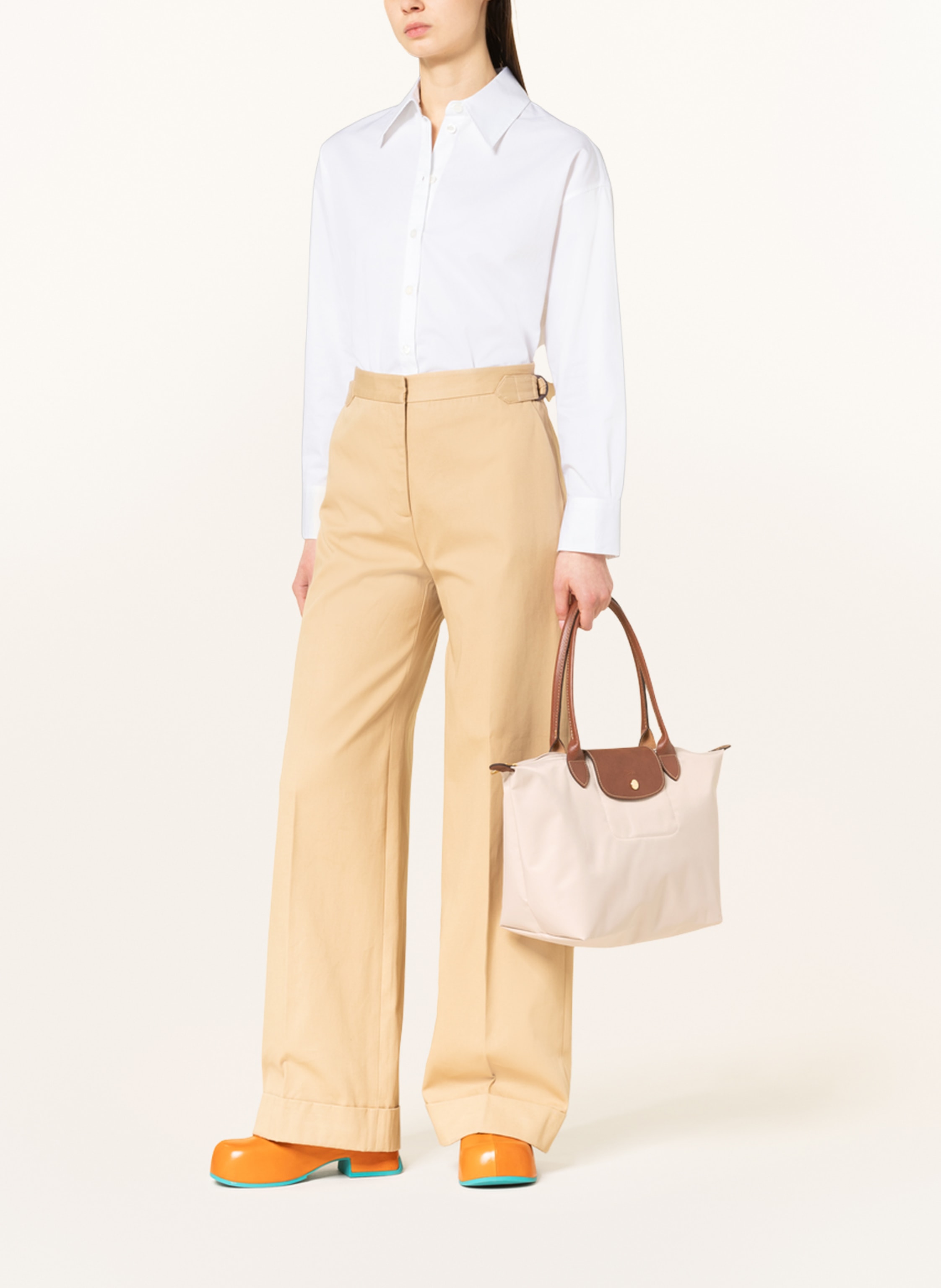 Thumbnail - Longchamp Shopper Le Pliage M beige