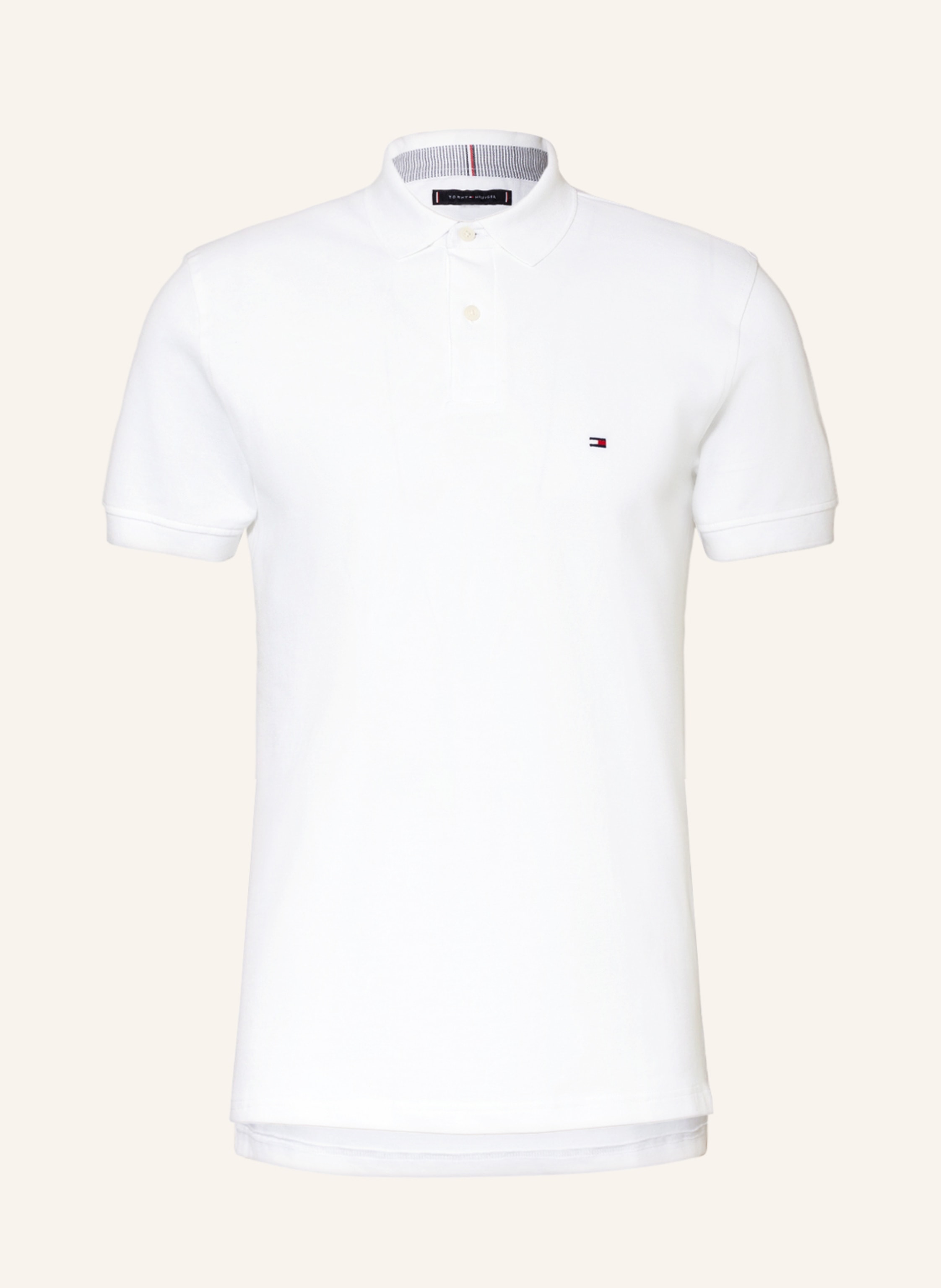 HILFIGER Piqué shirt regular fit in white