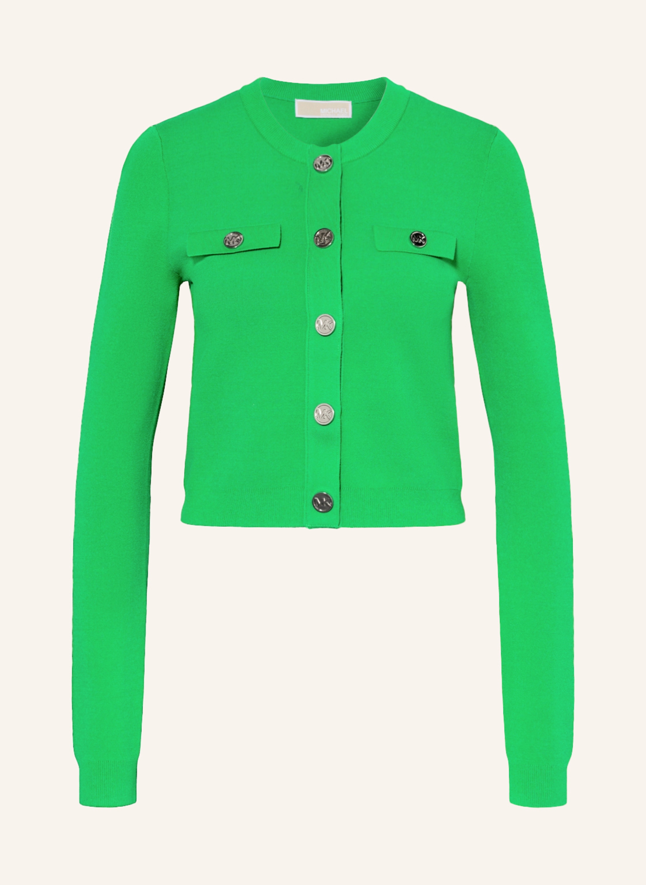 MICHAEL KORS Cropped cardigan in neon green | Breuninger
