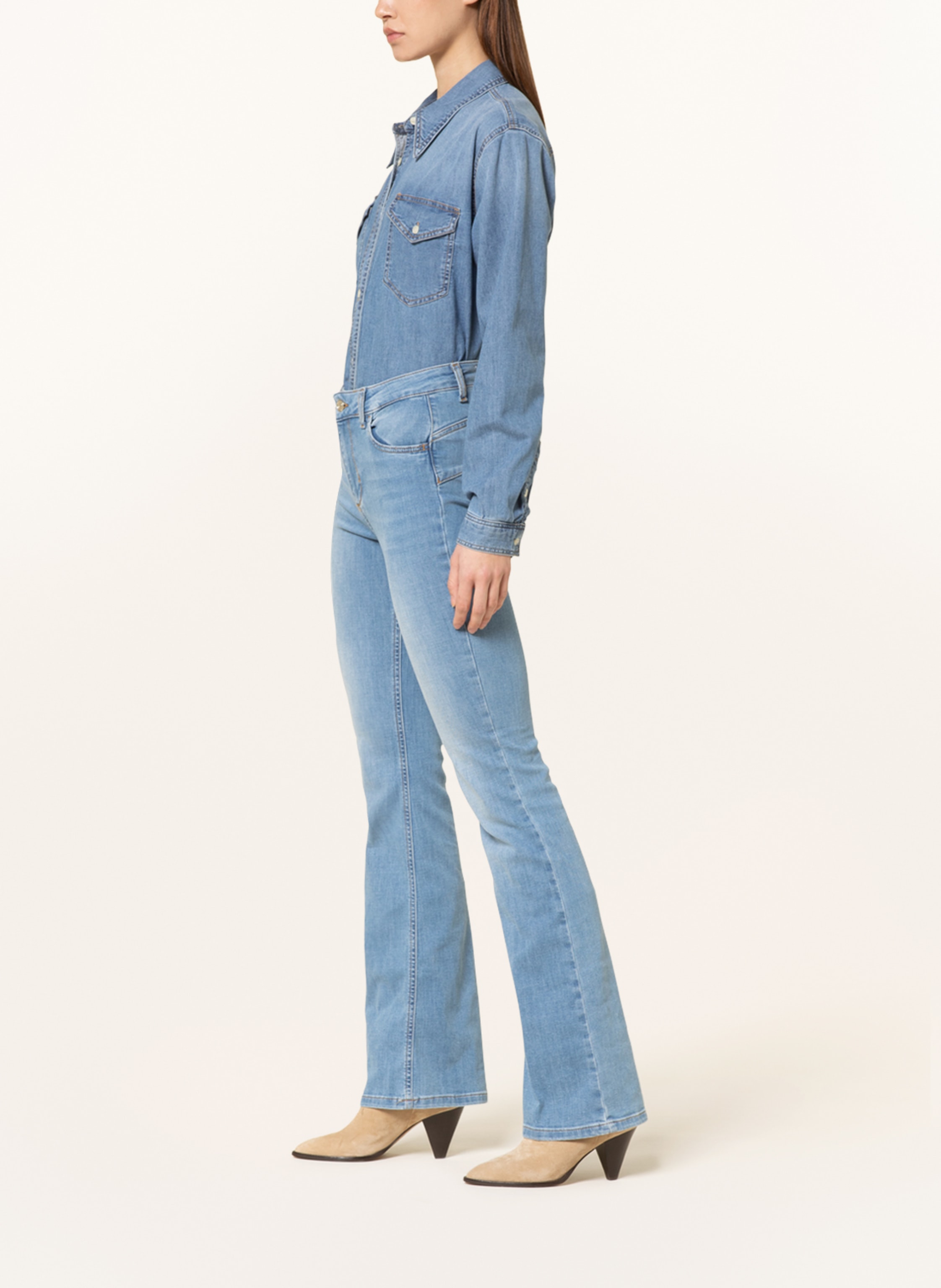 Thumbnail - Liu Jo Flared Jeans Beat blau
