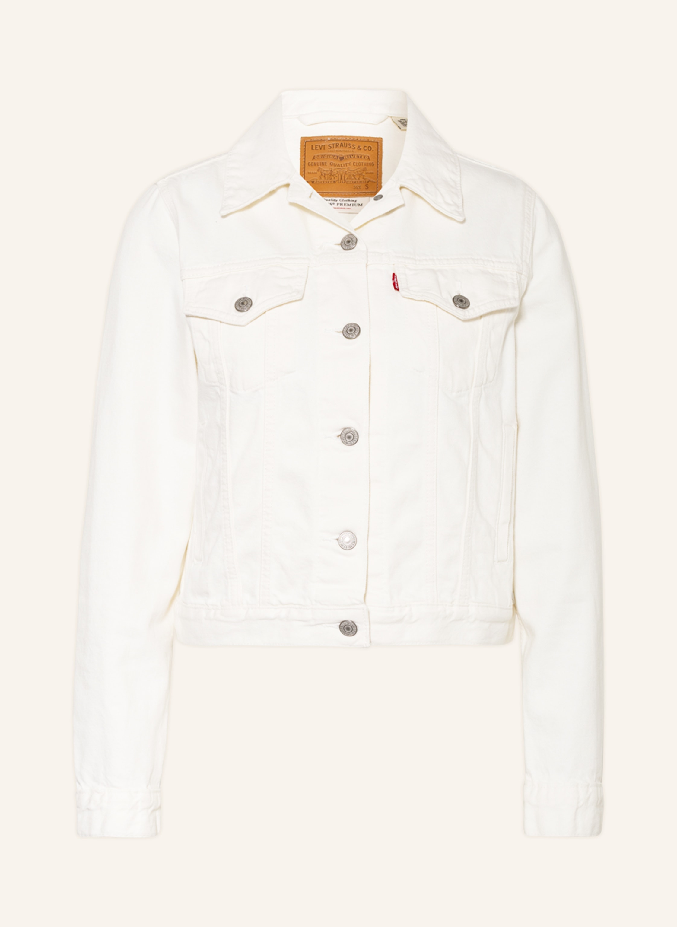 Introducir 80+ imagen women's levi's white denim jacket - Thptnganamst ...