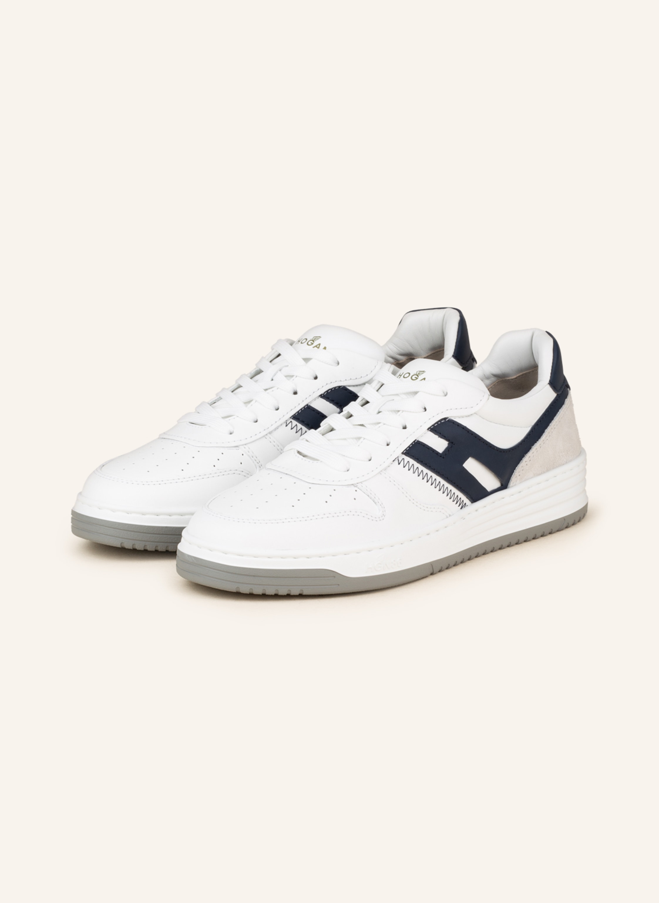 HOGAN Sneakers H630 in white/ blue