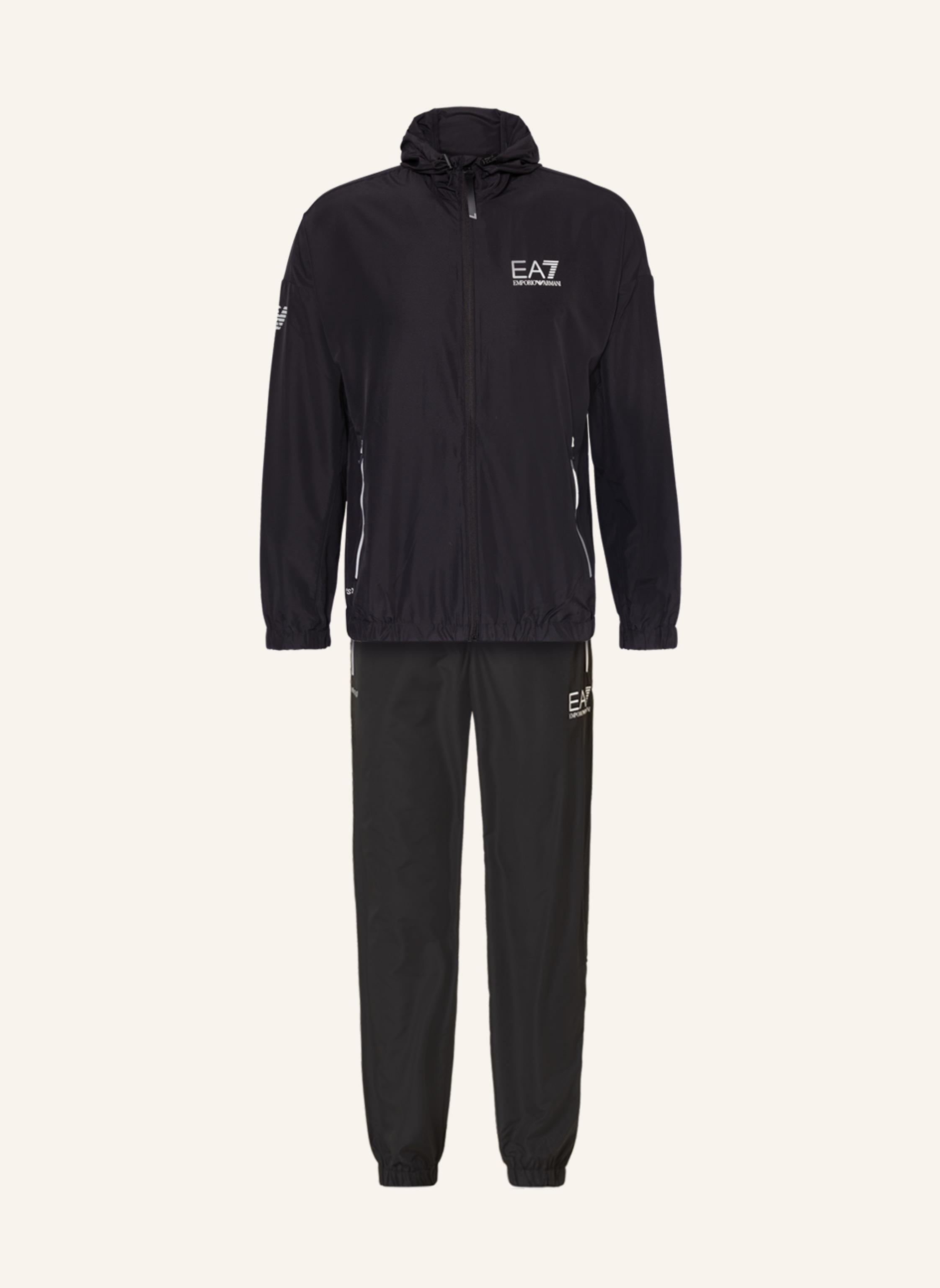 Ea7 black tracksuit 2025