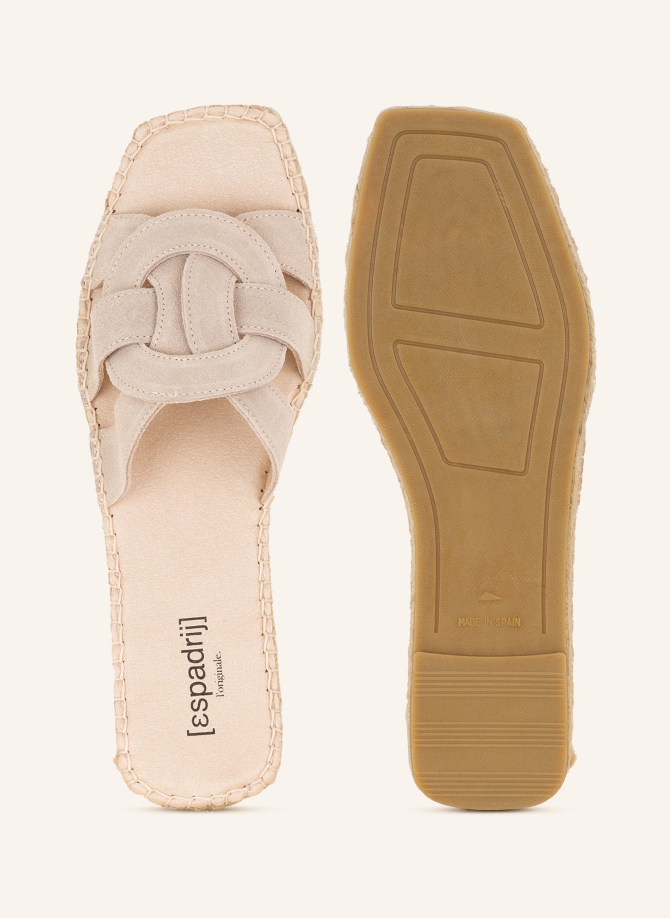 Thumbnail - Espadrij L'originale Pantoletten Tours beige