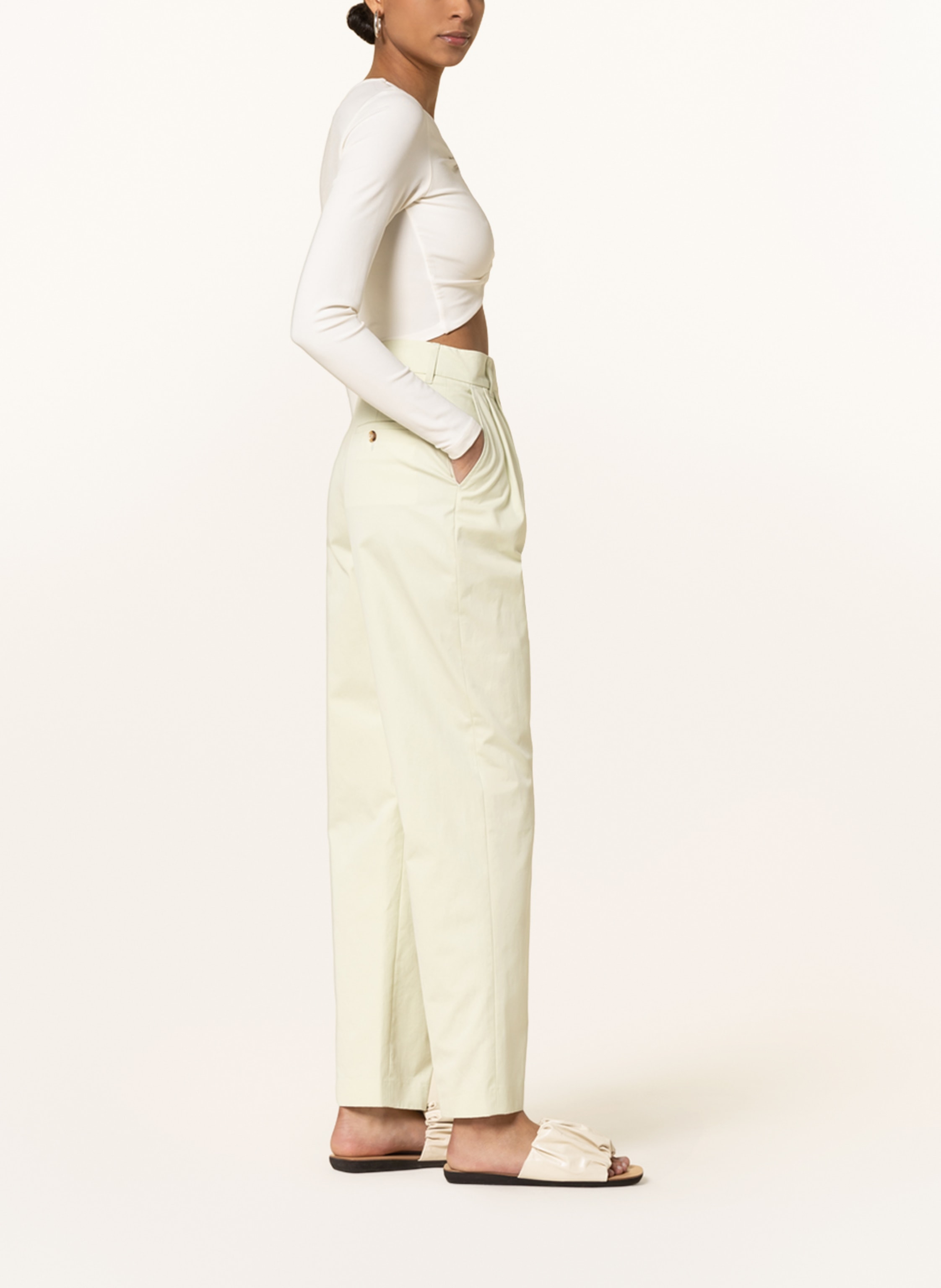 Thumbnail - Samsøe Samsøe Cargohose Meme gruen