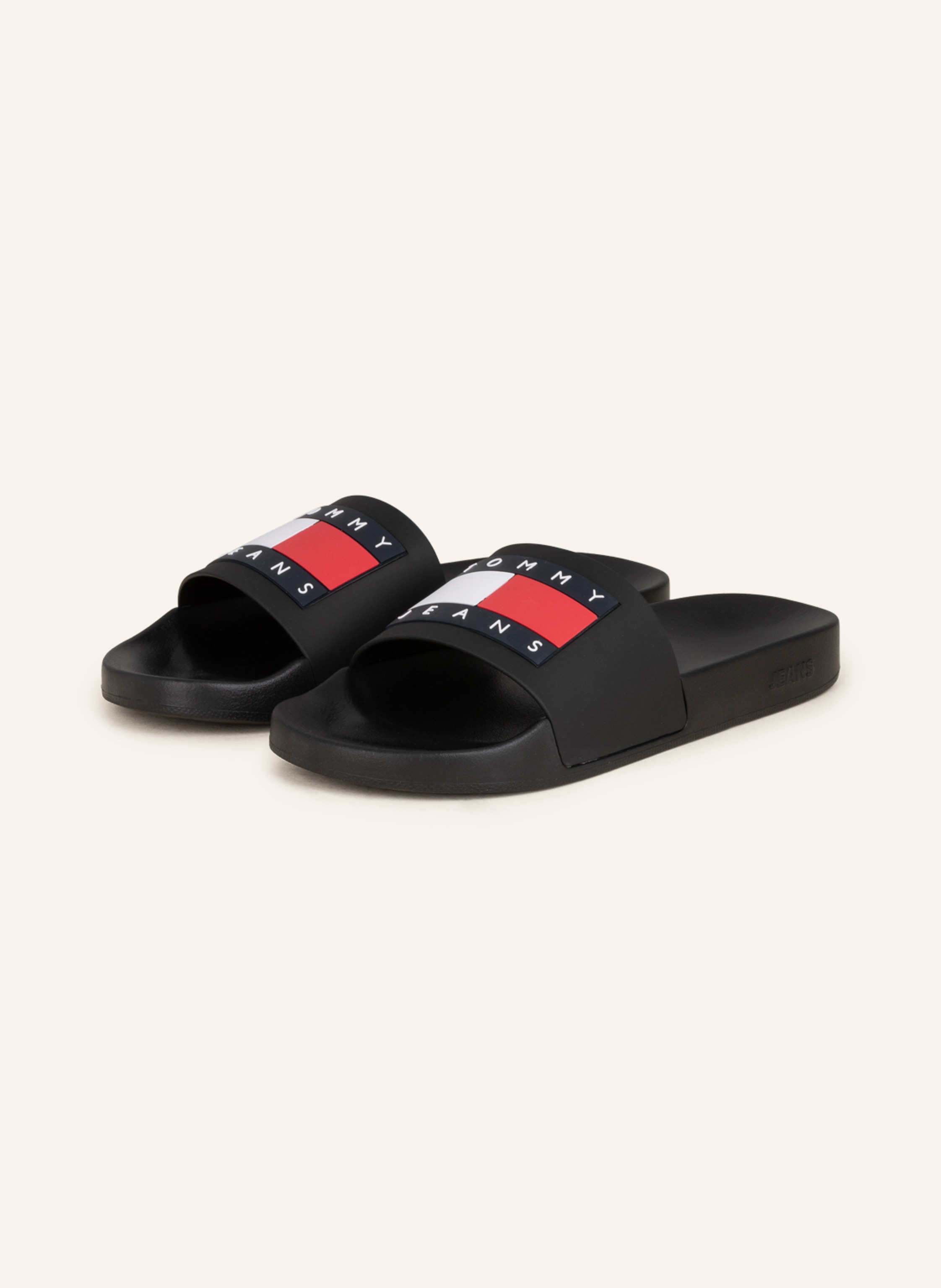 TOMMY HILFIGER Slides in black
