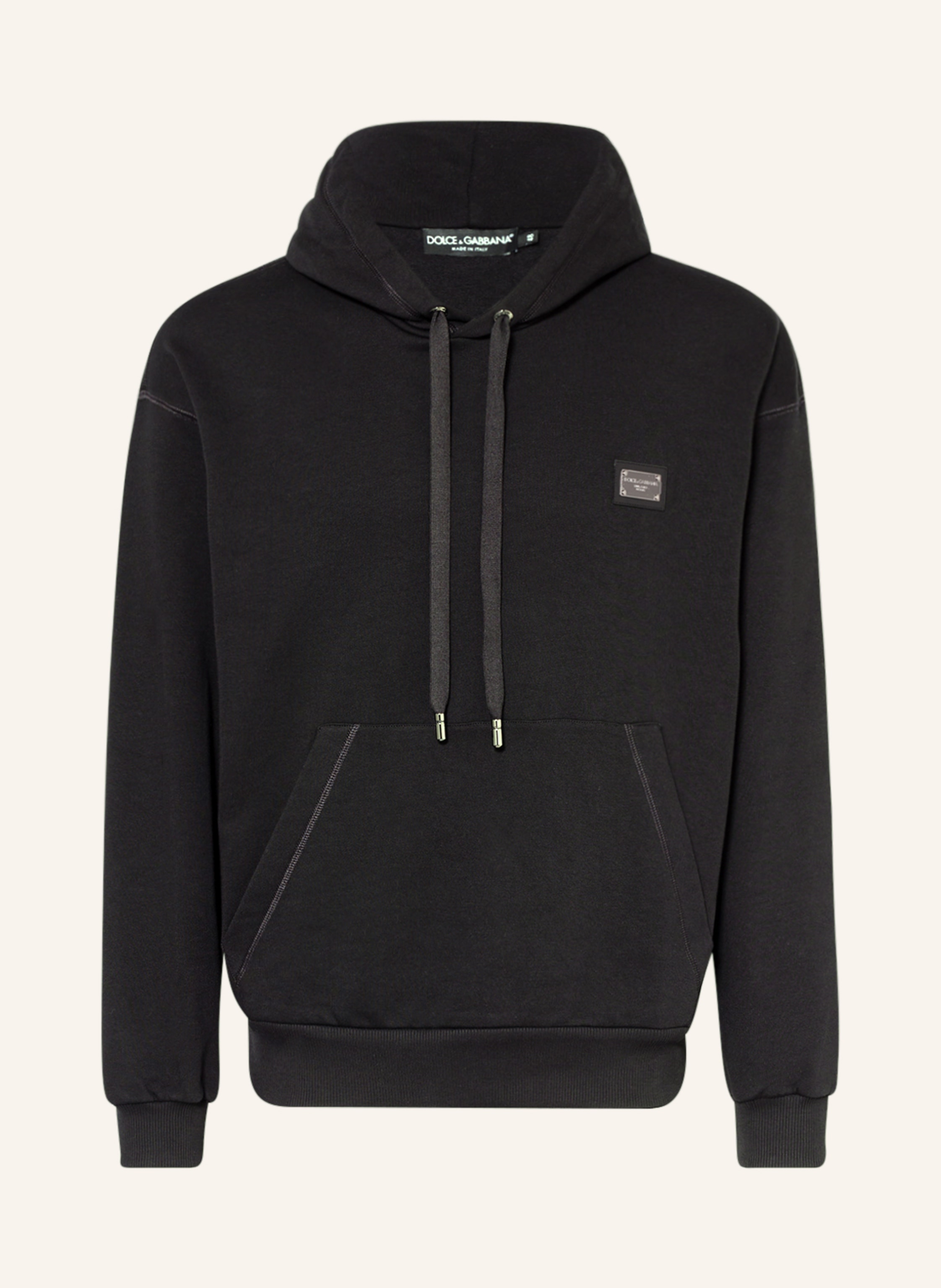 DOLCE GABBANA Hoodie in schwarz