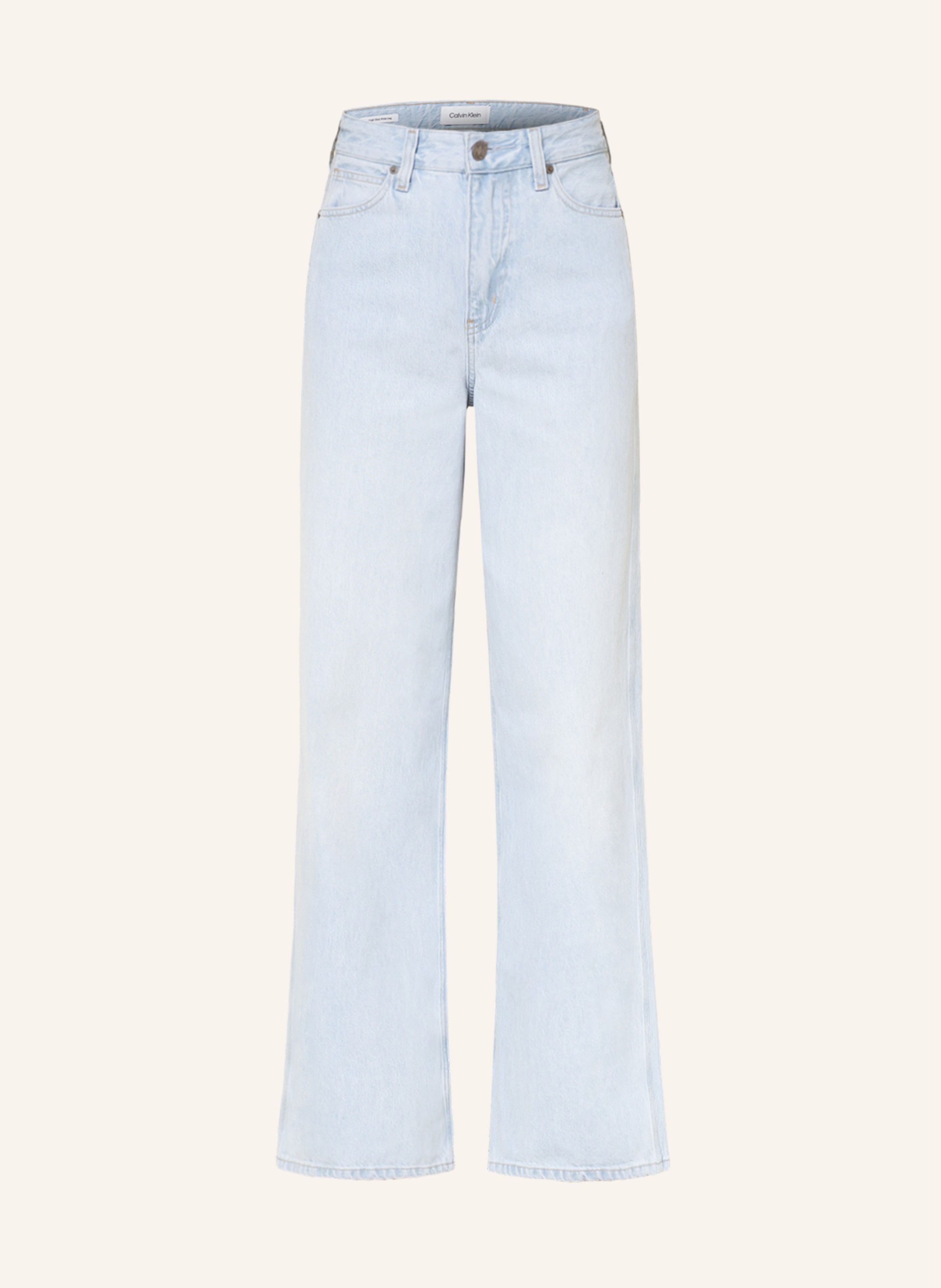 Calvin Klein Straight Jeans In 1aa Denim Light 