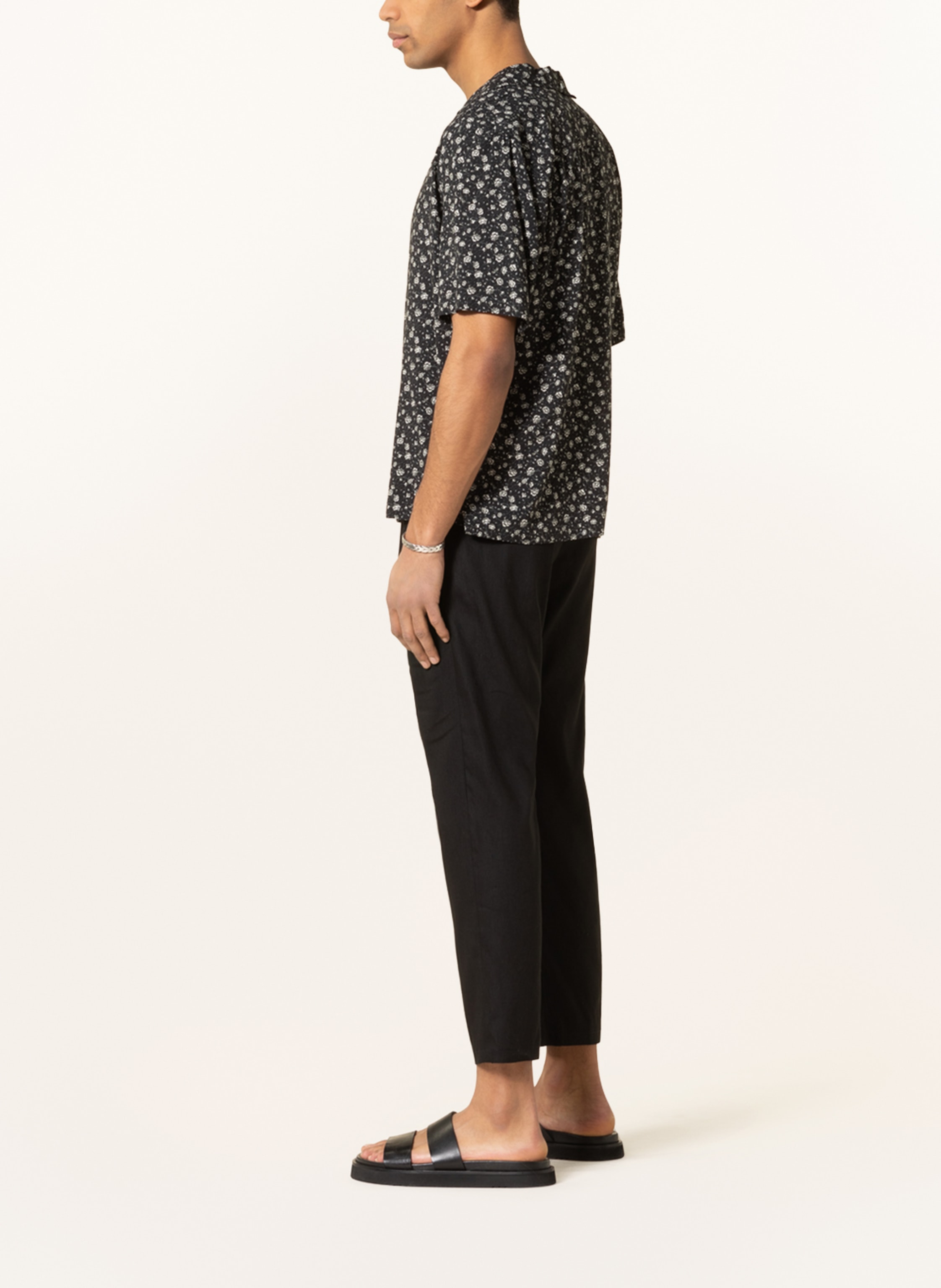 Thumbnail - Drykorn Anzughose Chasy Extra Slim Fit Mit Leinen schwarz