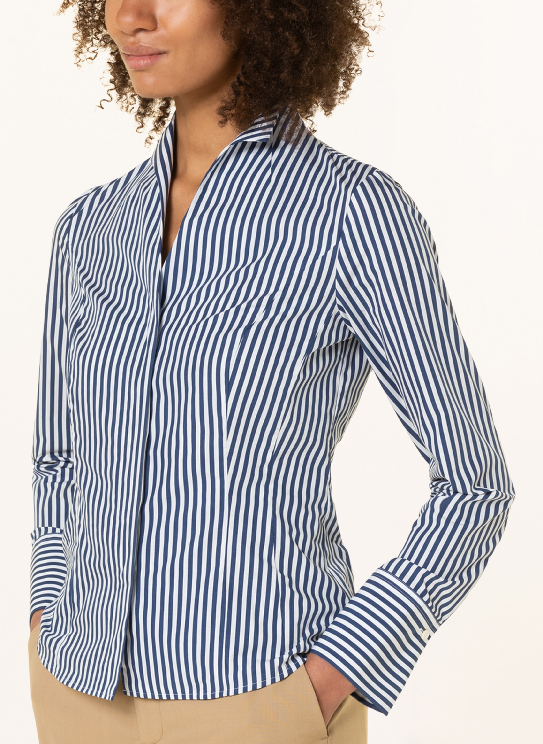 Thumbnail - Van Laack Bluse Vl-Alice-Nos blau