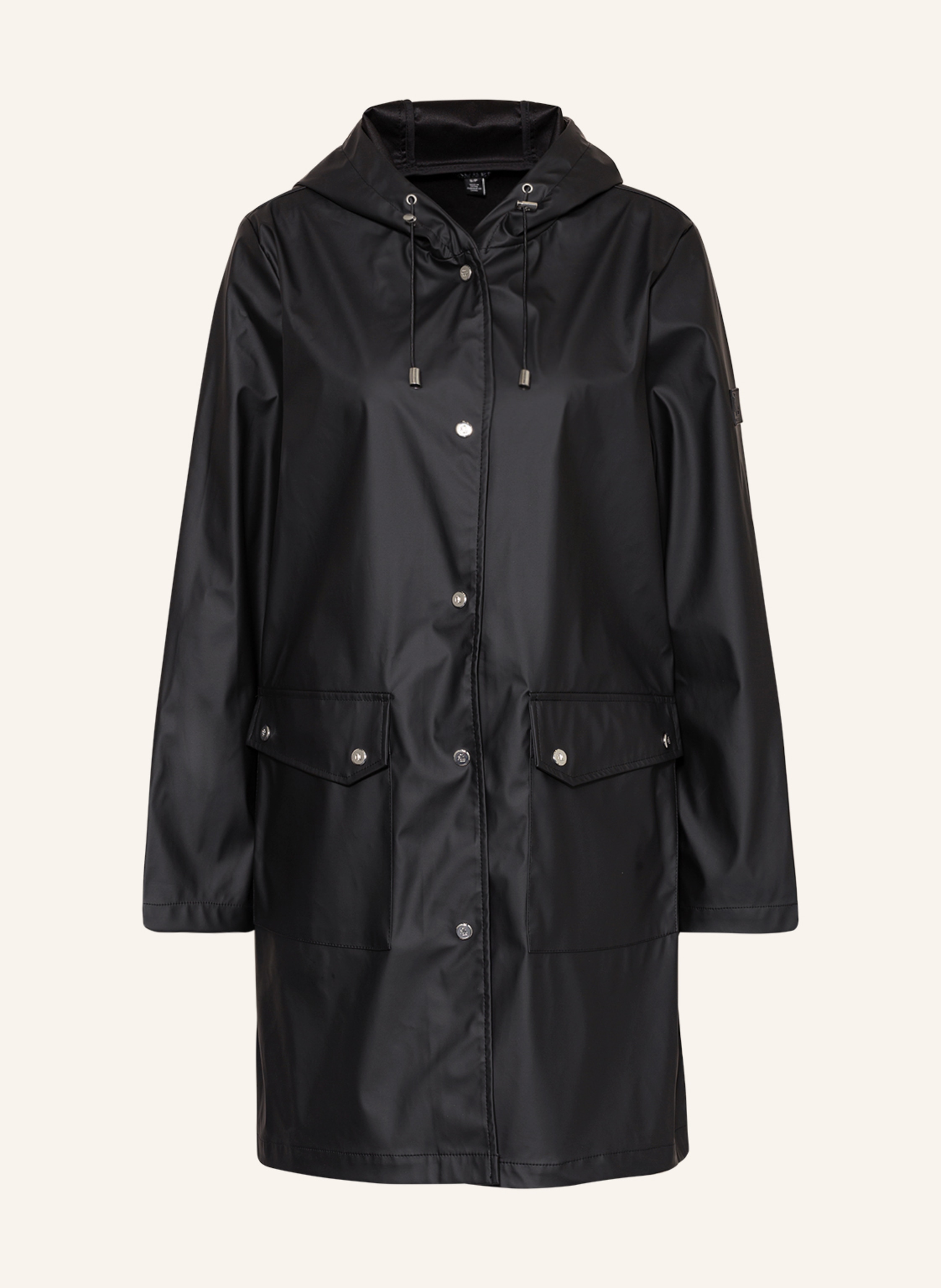 ralph lauren black raincoat
