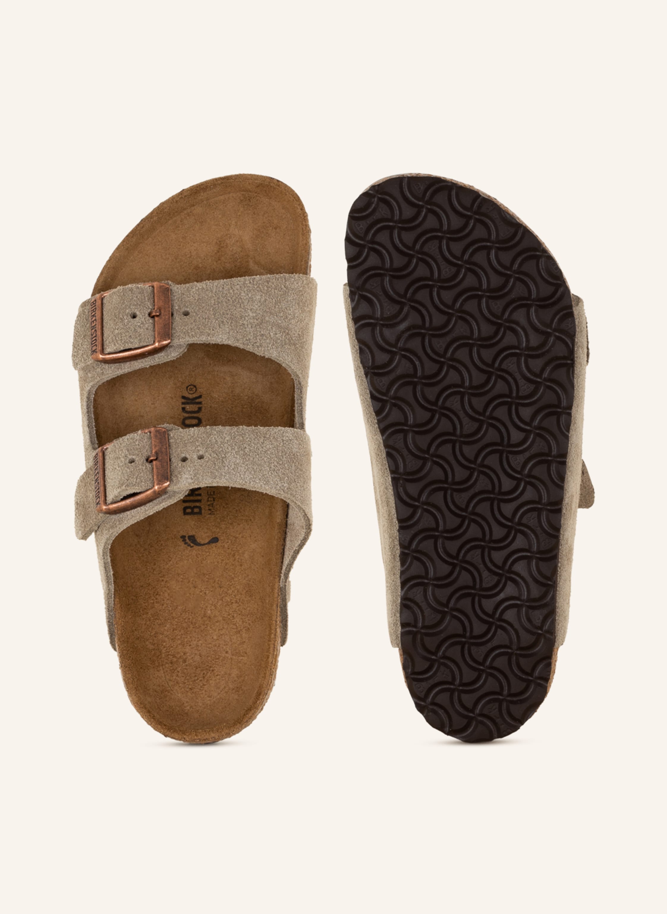Thumbnail - Birkenstock Pantoletten Arizona beige