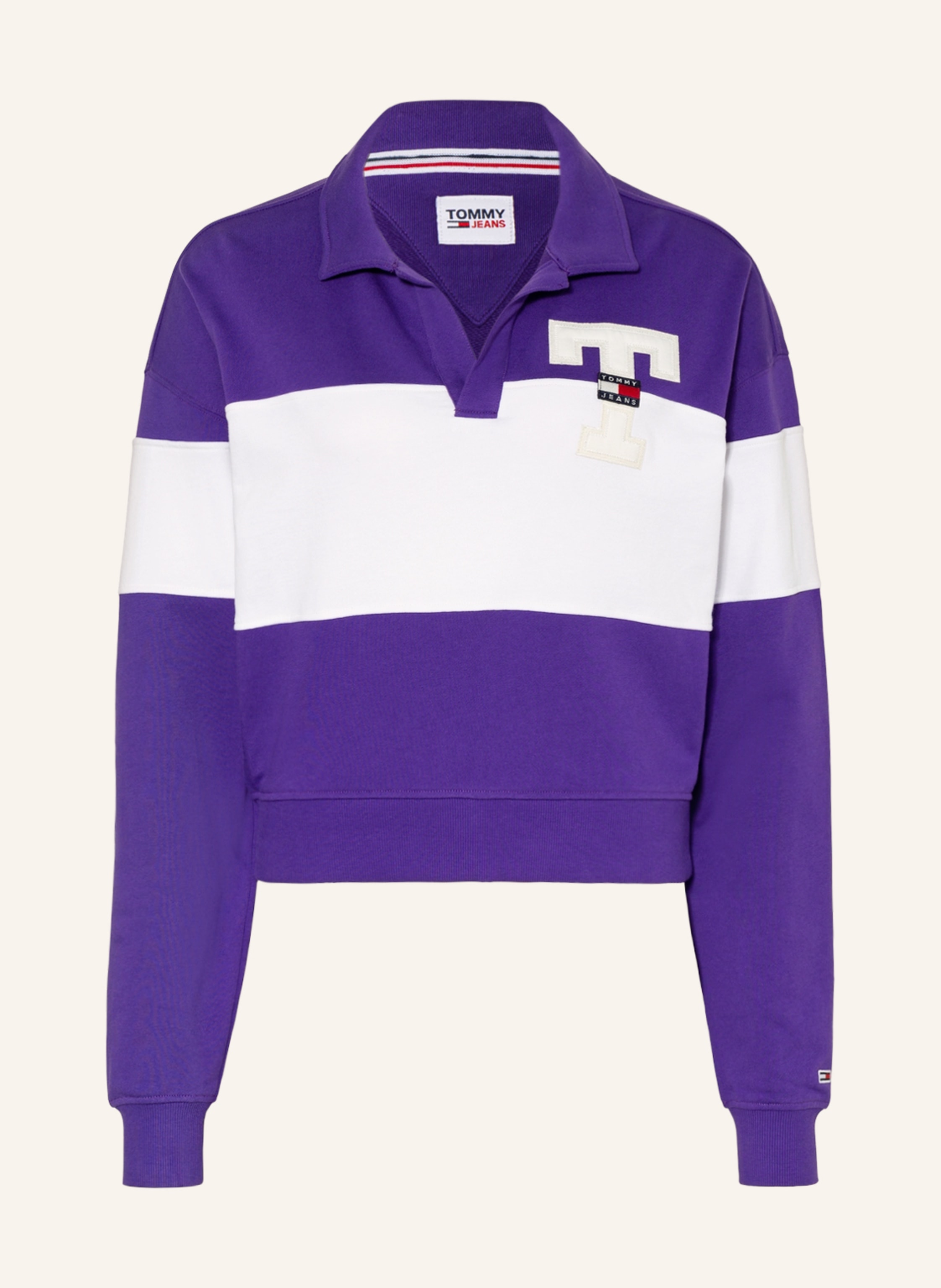 Tommy jeans purple hotsell and green sweatshirt