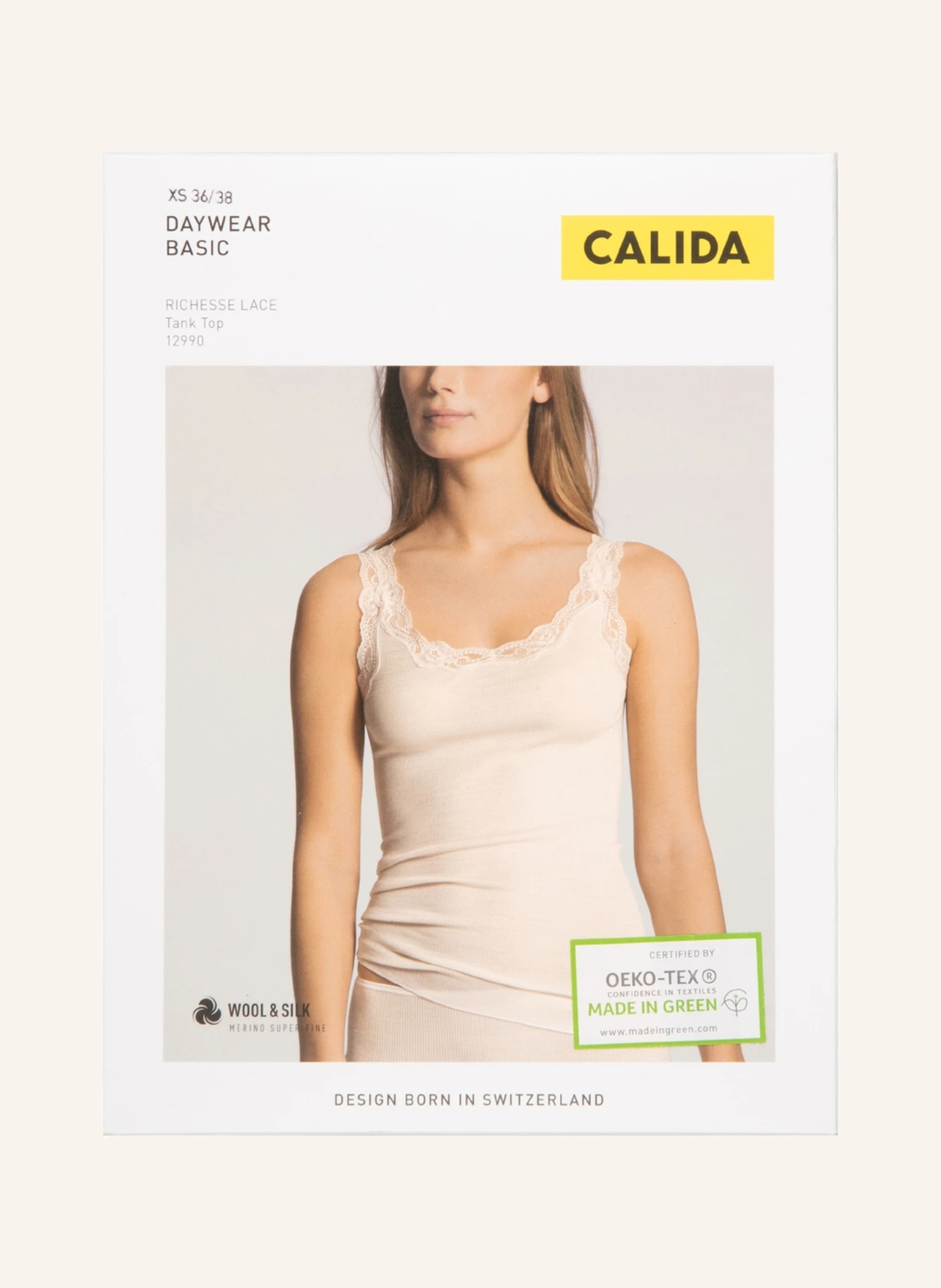 Thumbnail - Calida Top Richesse Lace Mit Seide schwarz
