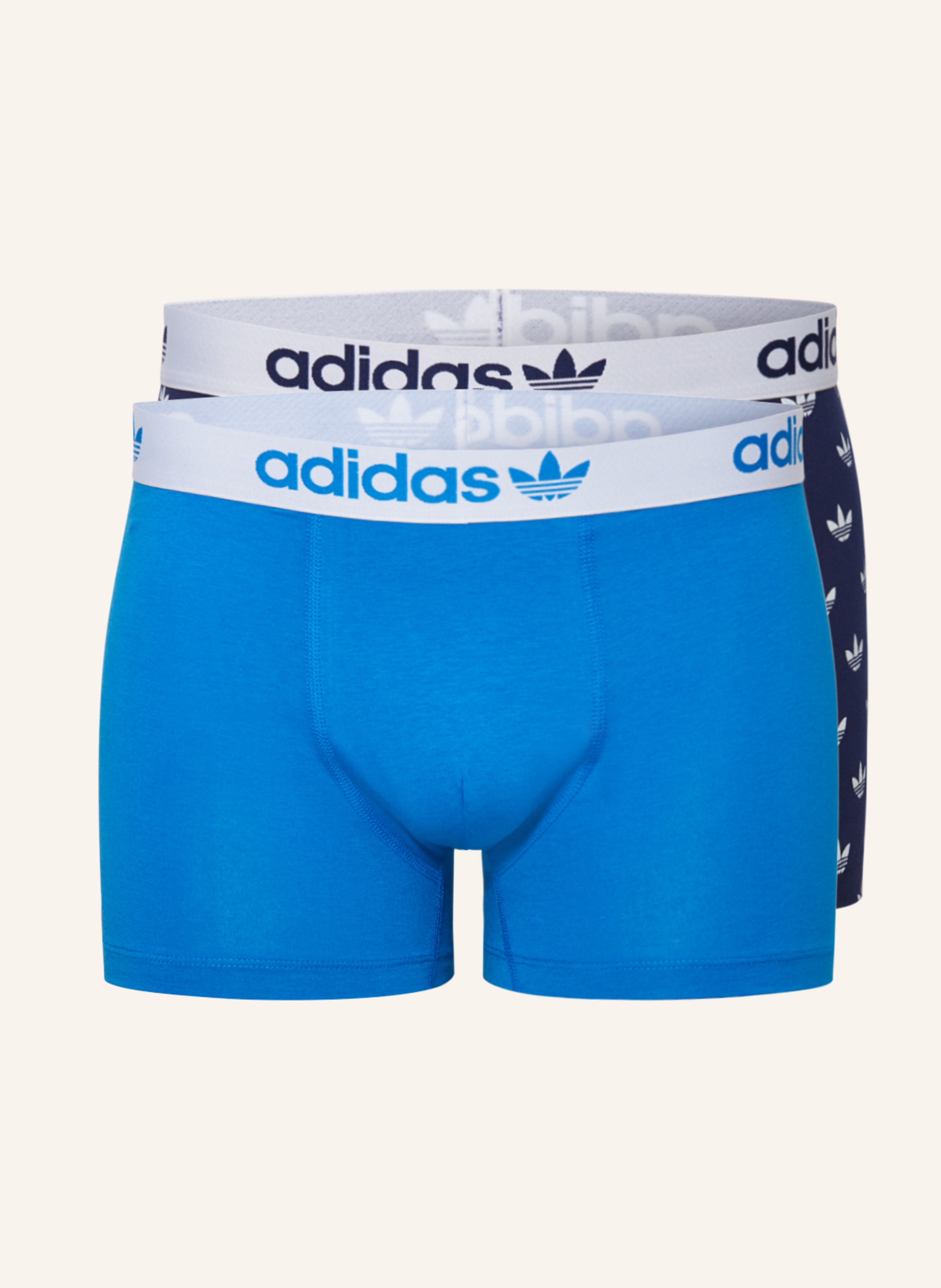 adidas Originals 2er-Pack Boxershorts in dunkelblau/ blau/ weiss