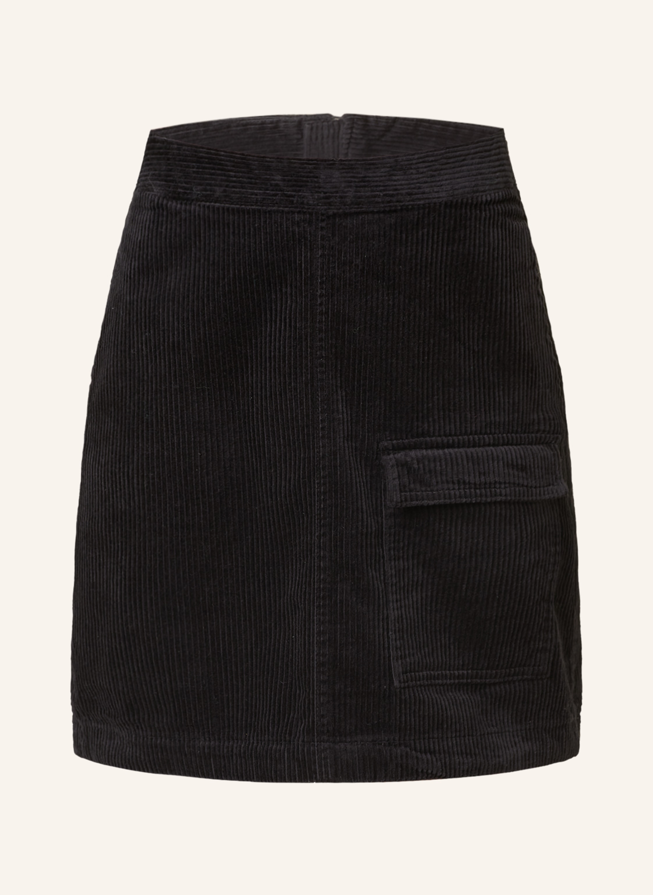 Black corduroy store skirt h&m
