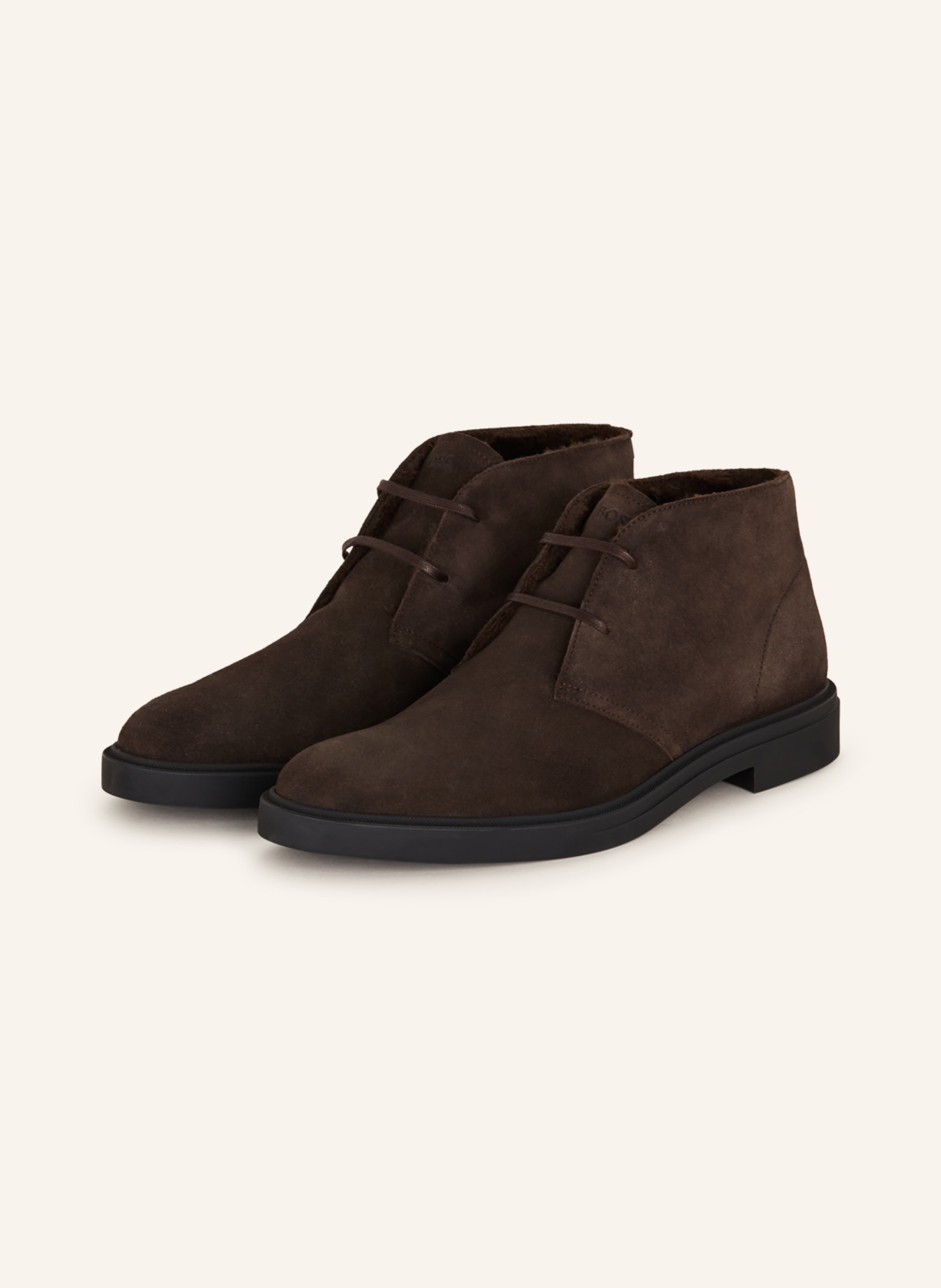 BOSS Lace up shoes CALEV in dark brown
