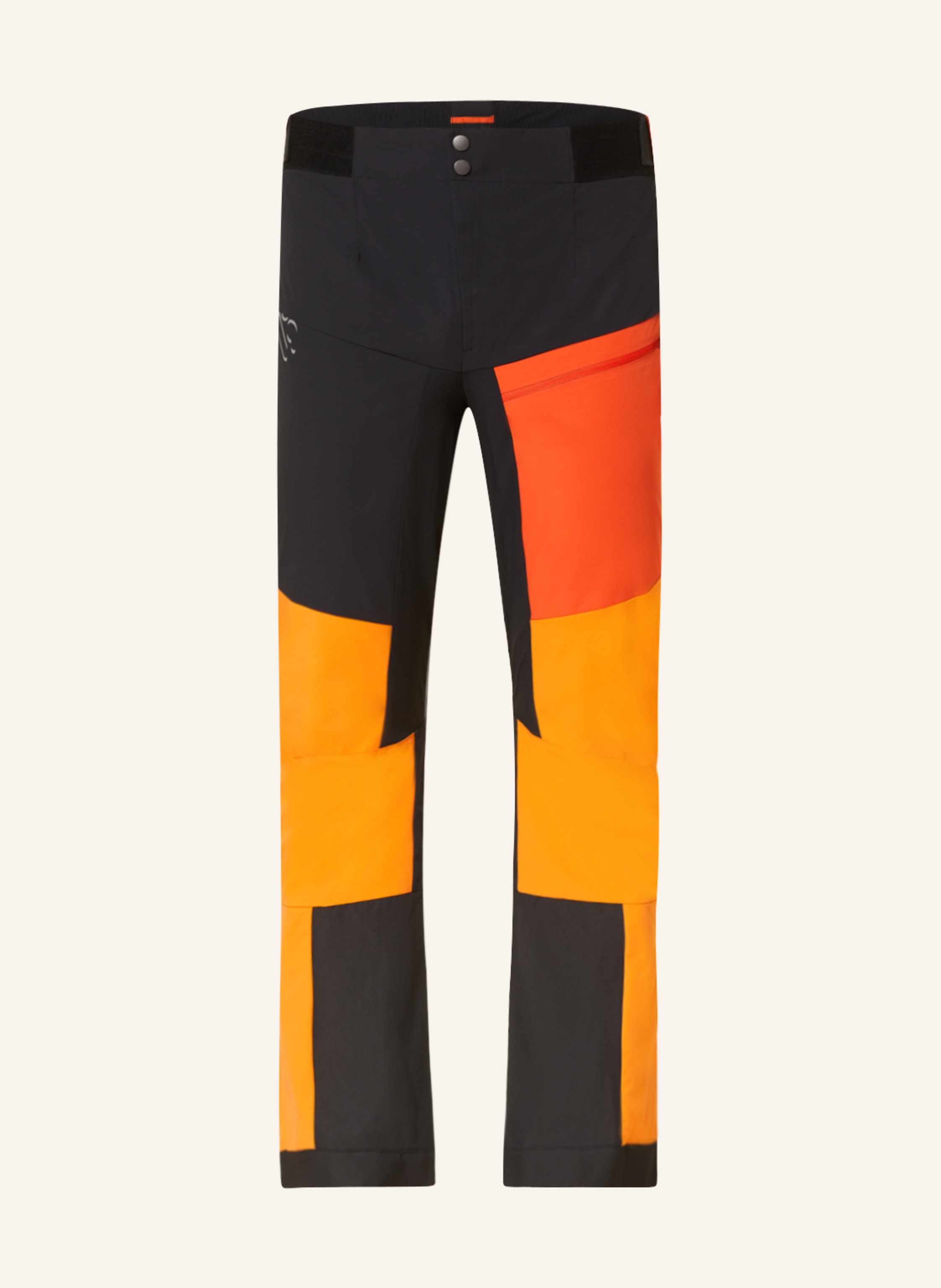 schwarz/ me°ru\' orange/ in Trekkinghose gelb HUARA