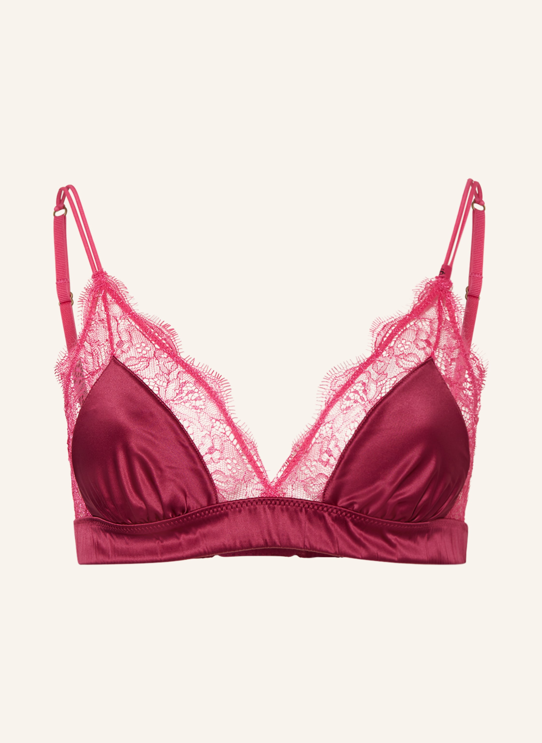LOVE Stories Multiway bra LOVE LACE in satin in dark purple