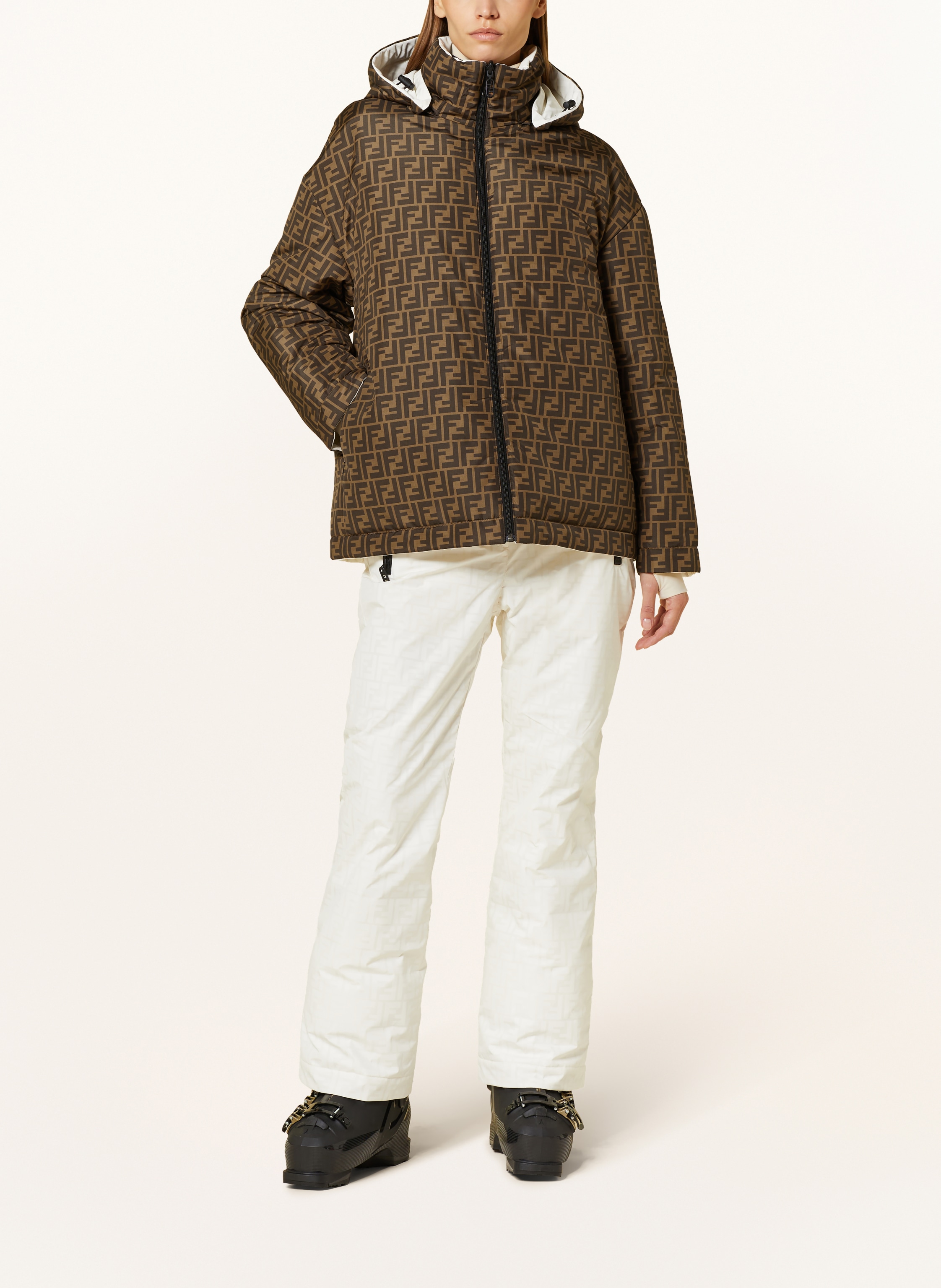 Fendi Skijacke Zum Wenden weiss – Bild 2