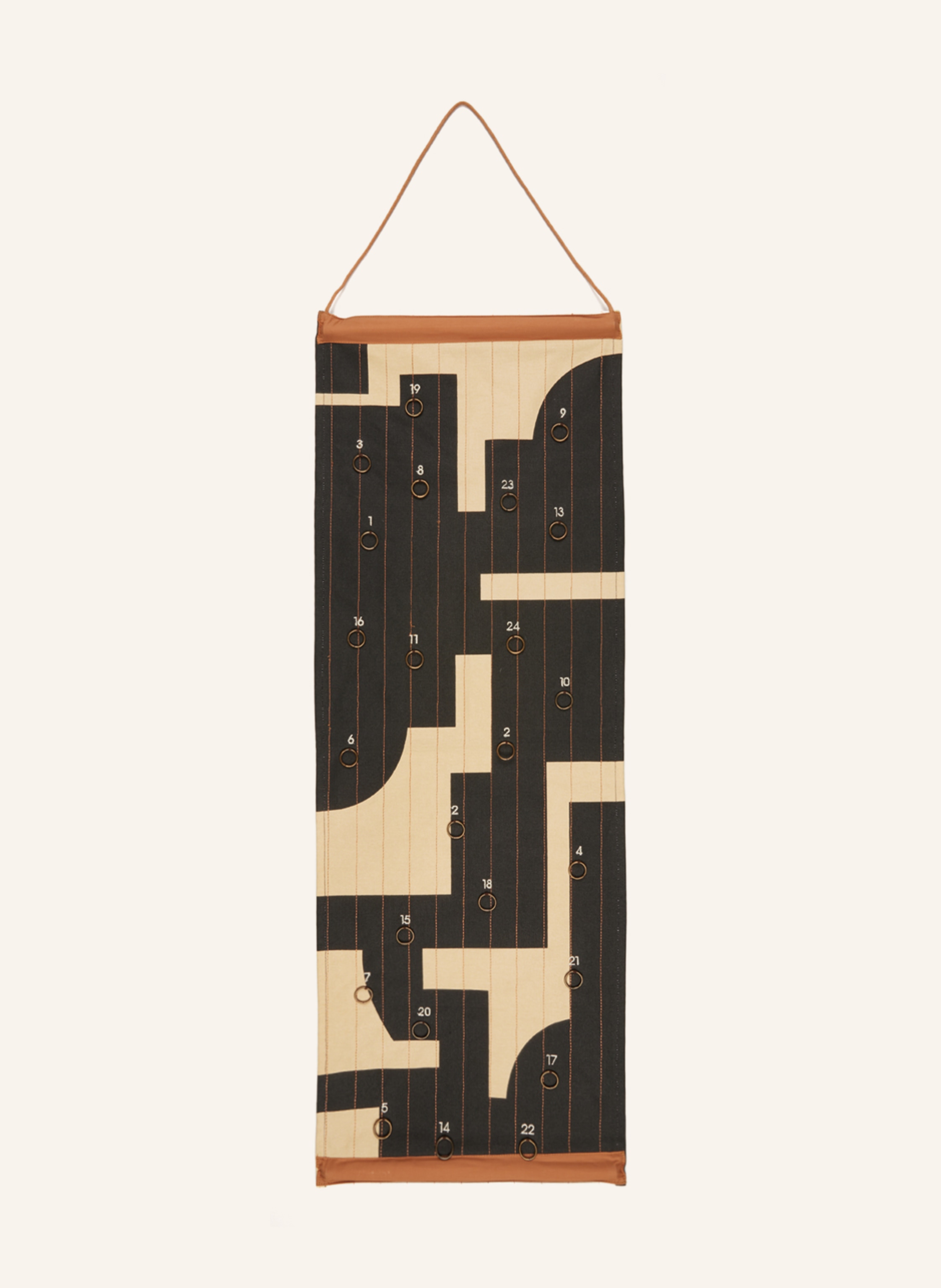 BROSTE COPENHAGEN Advent calendar KARLA in cream/ black/ brown BROSTE COPENHAGEN Advent calendar KARLA in cream/ black/ brown