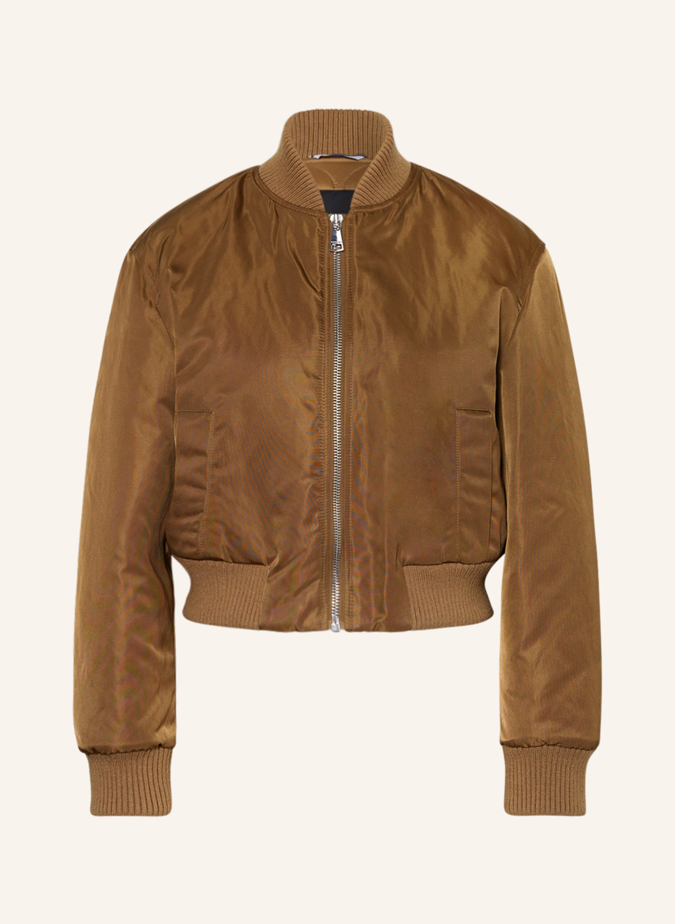 Tan suede bomber jacket womens on sale