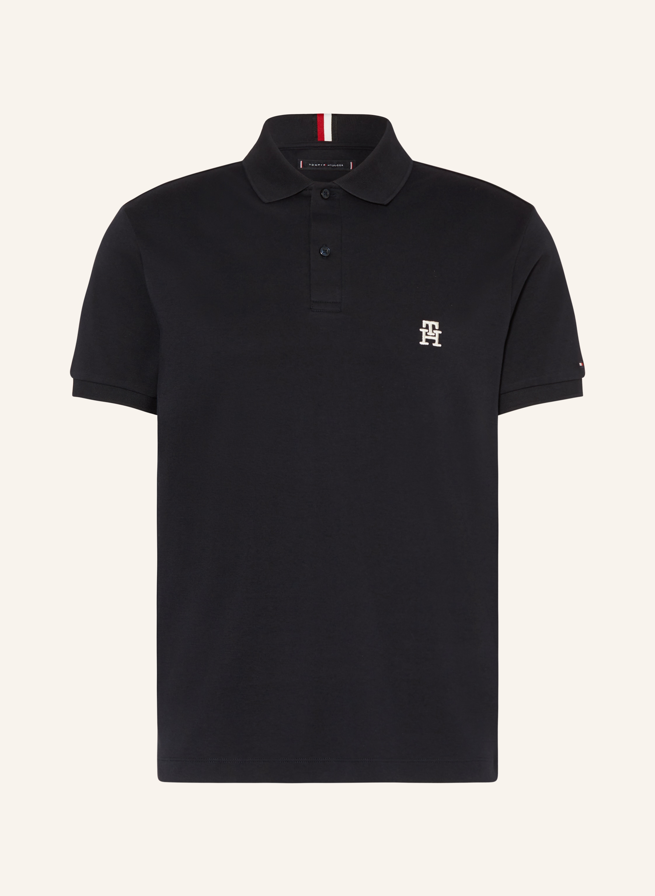 Black hilfiger polo clearance