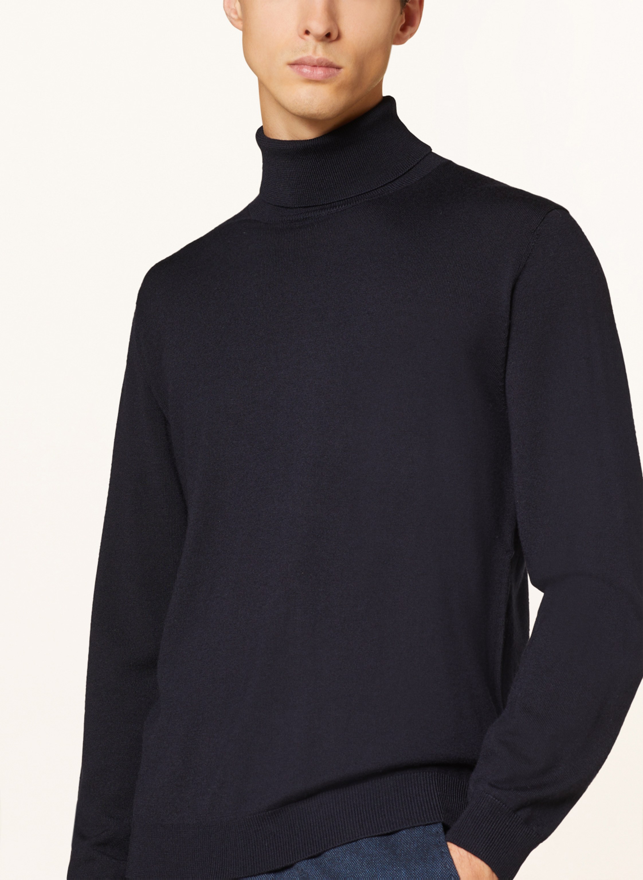 Thumbnail - Pierre Cardin Rollkragenpullover blau