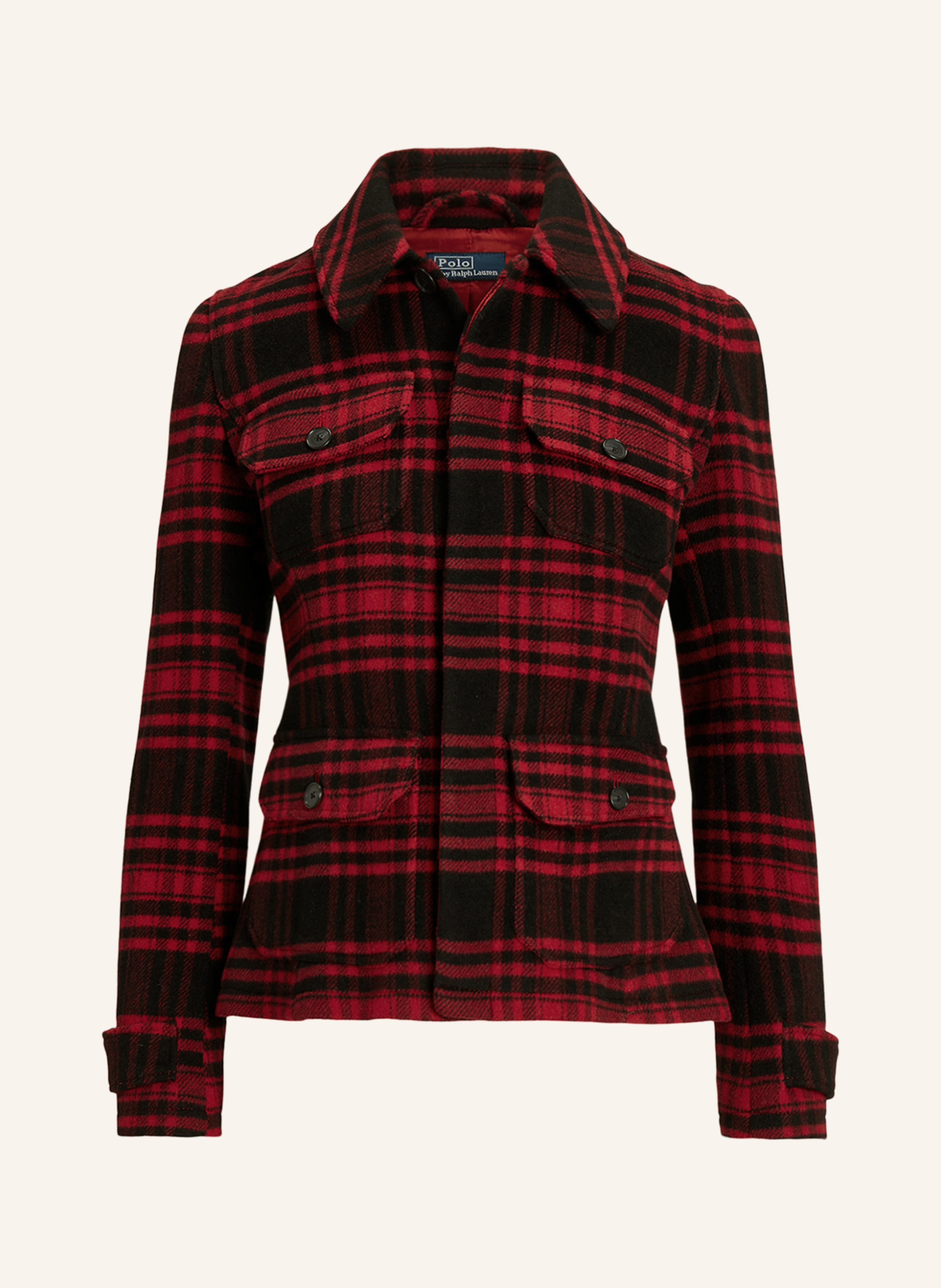 Polo flannel jacket top