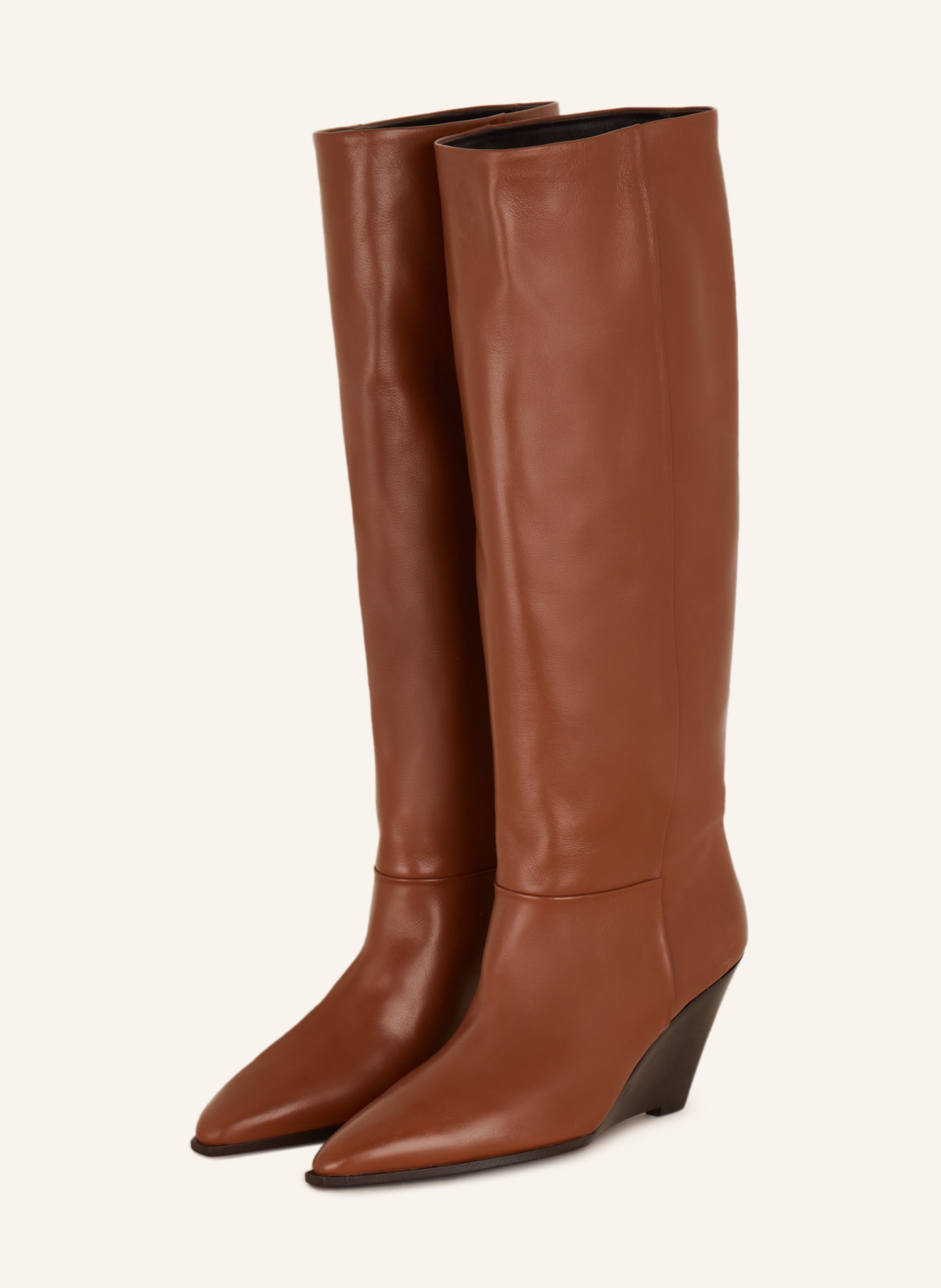 Saint laurent discount niki boots cognac