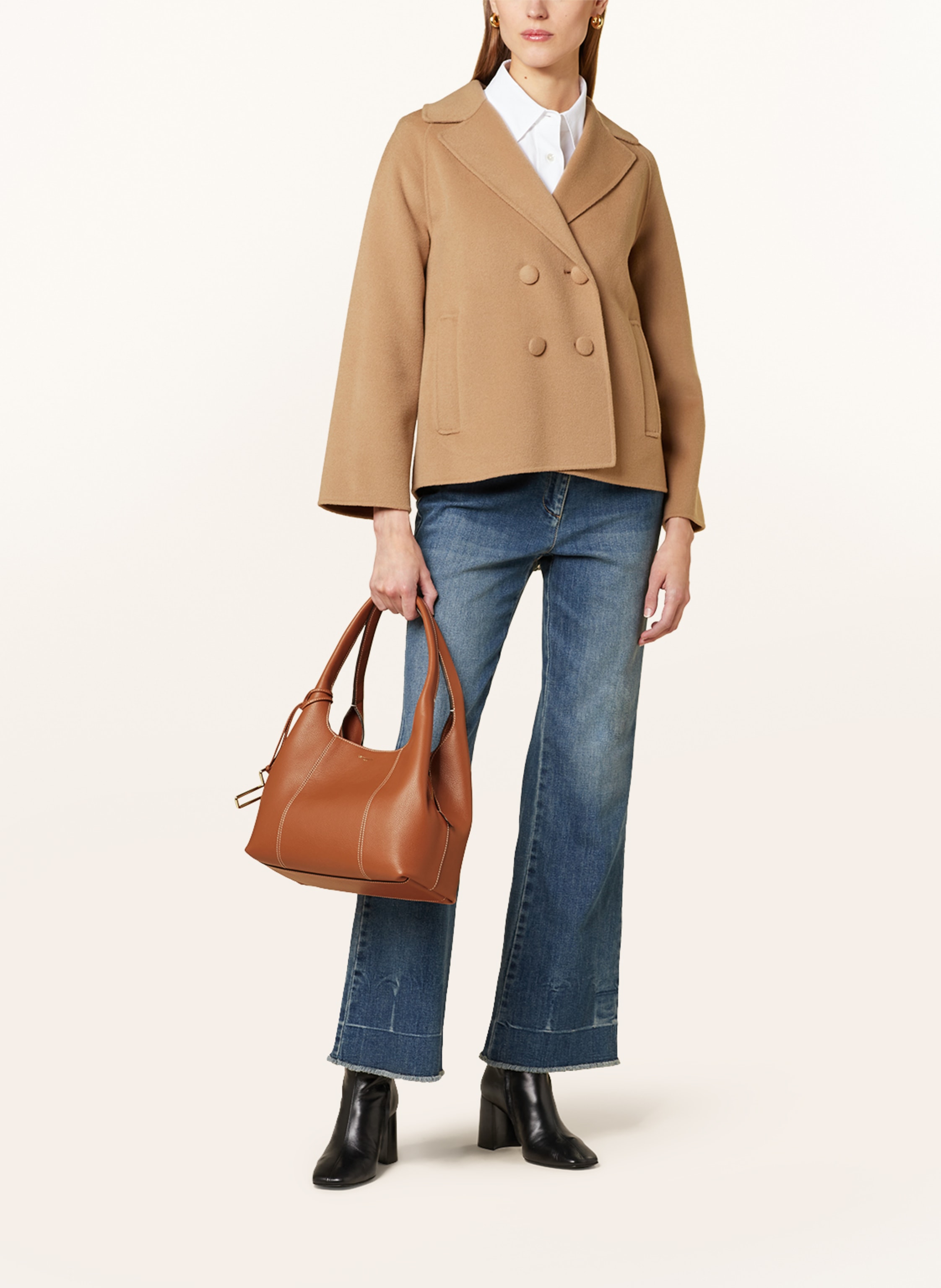 Thumbnail - Le Tanneur Schultertasche Juliette Medium braun