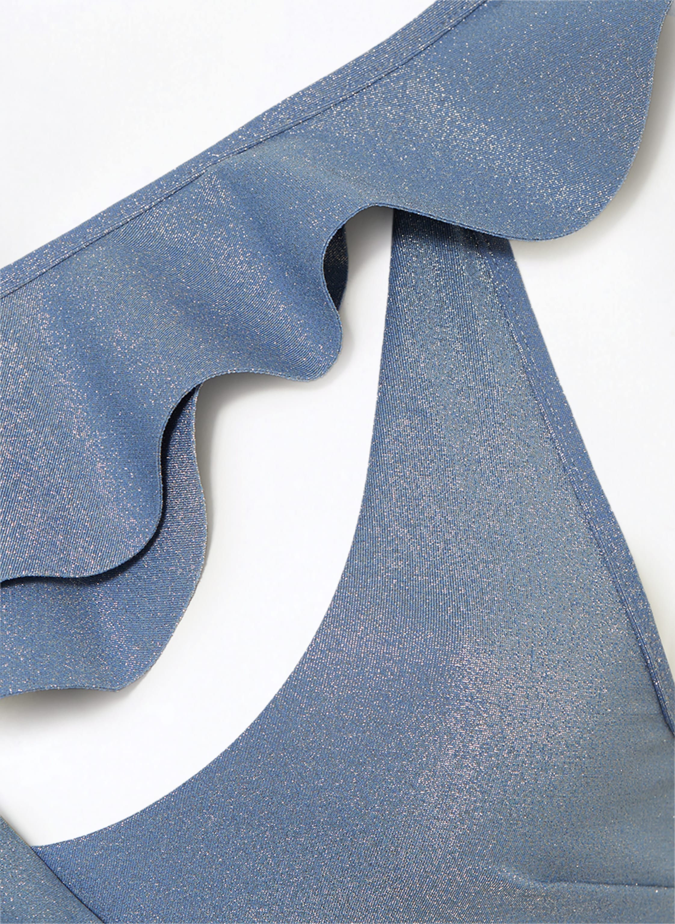 Thumbnail - Zimmermann One-Shoulder-Badeanzug August Mit Glitzergarn blau