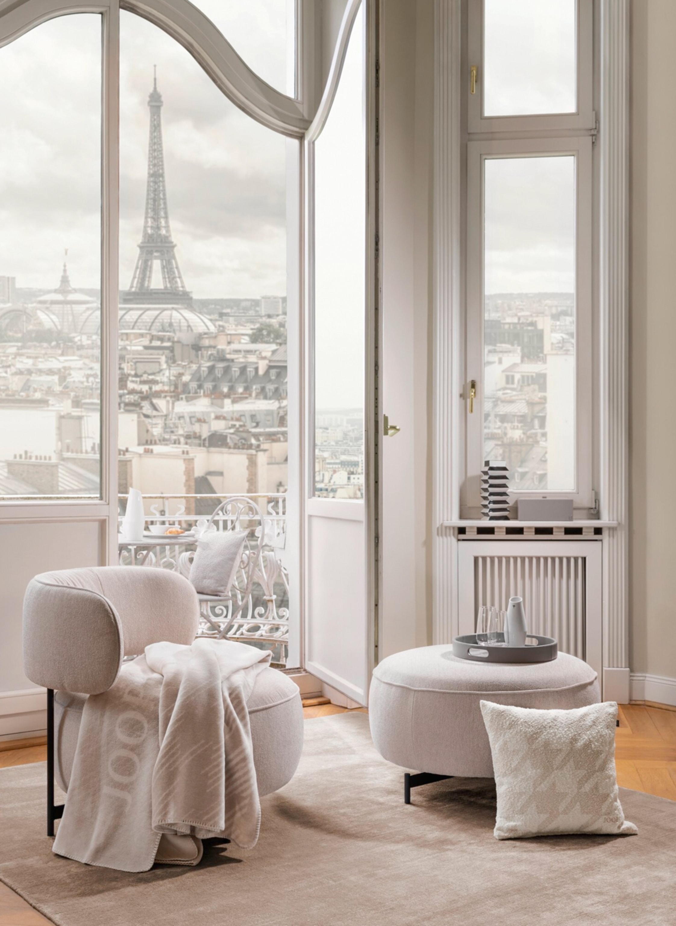 Thumbnail - Joop! Plaid Joop! Select beige