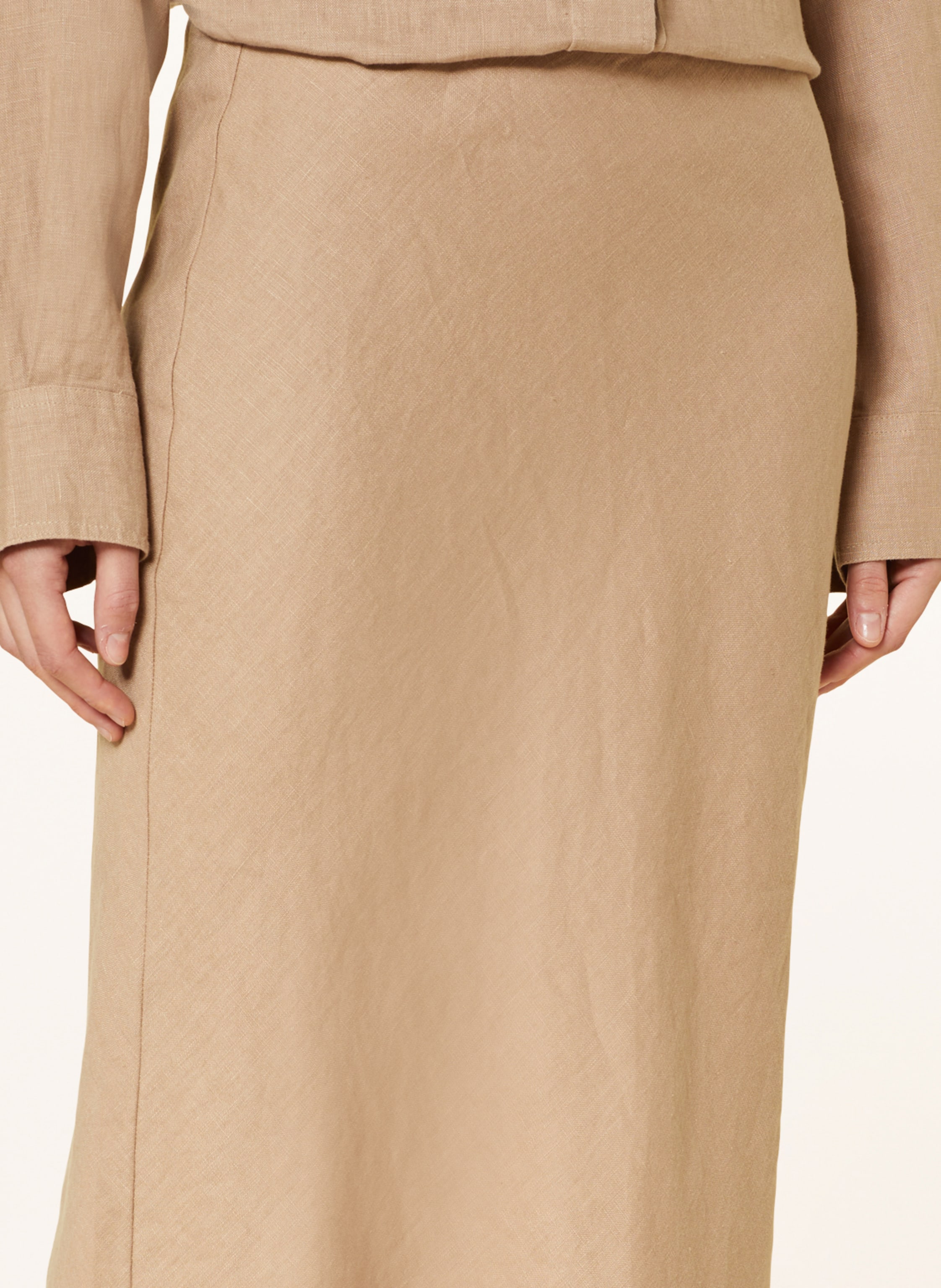 Thumbnail - Samsøe Samsøe Leinenrock Saagneta beige