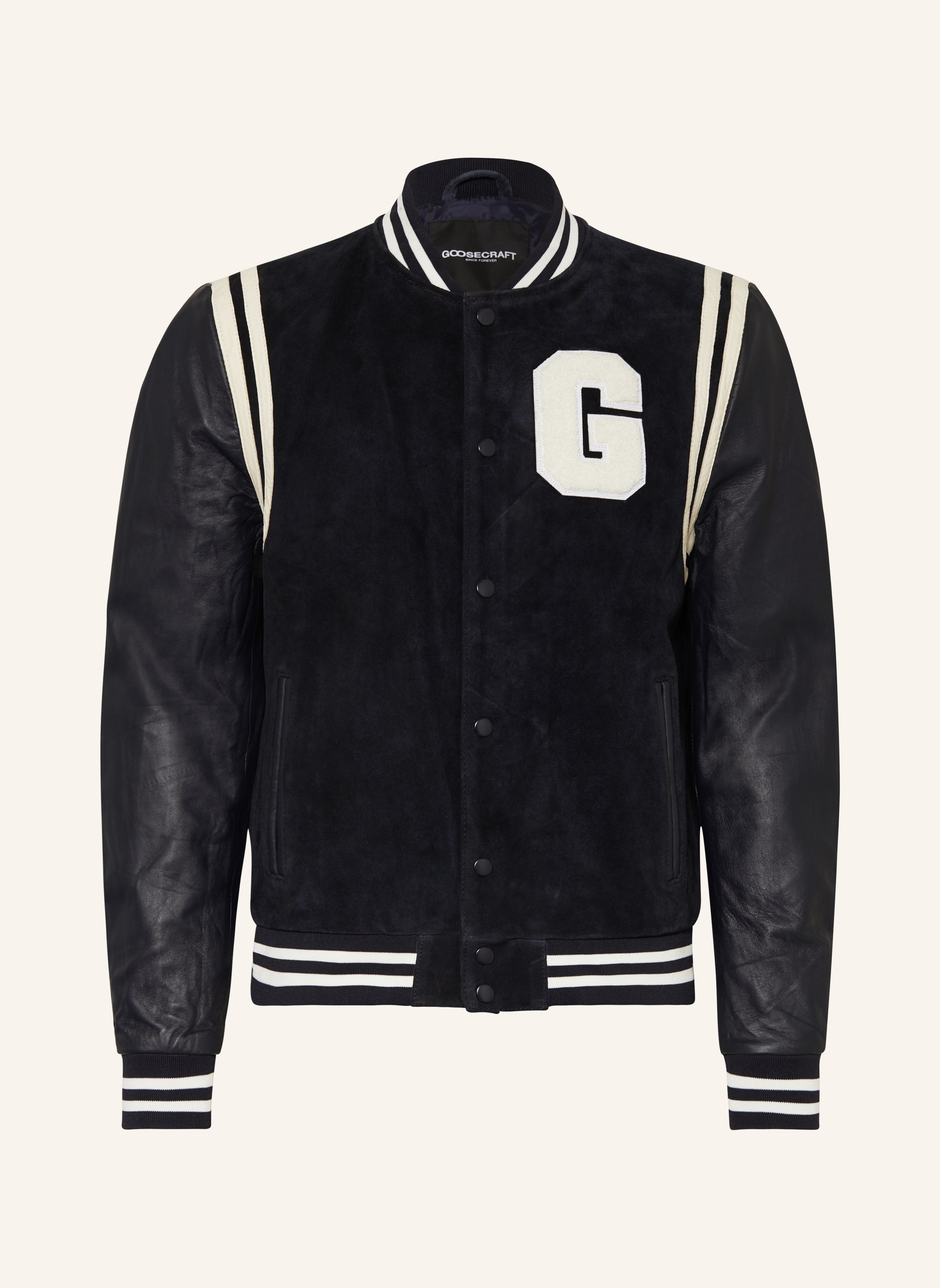 goosecraft College jacket MELROSE made of leather