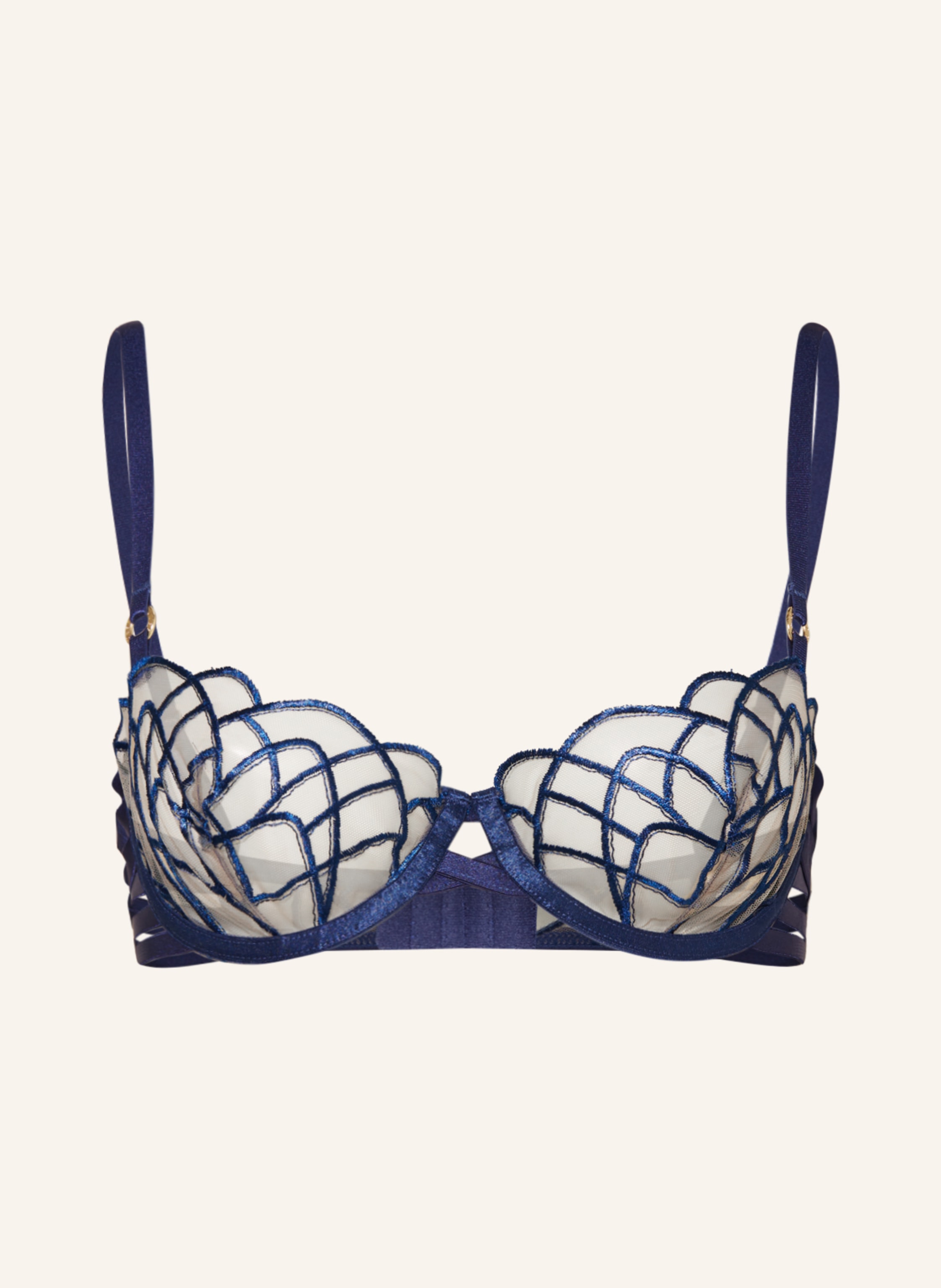 BLUEBELLA Underwire bra BEATRIX in dark blue/ nude