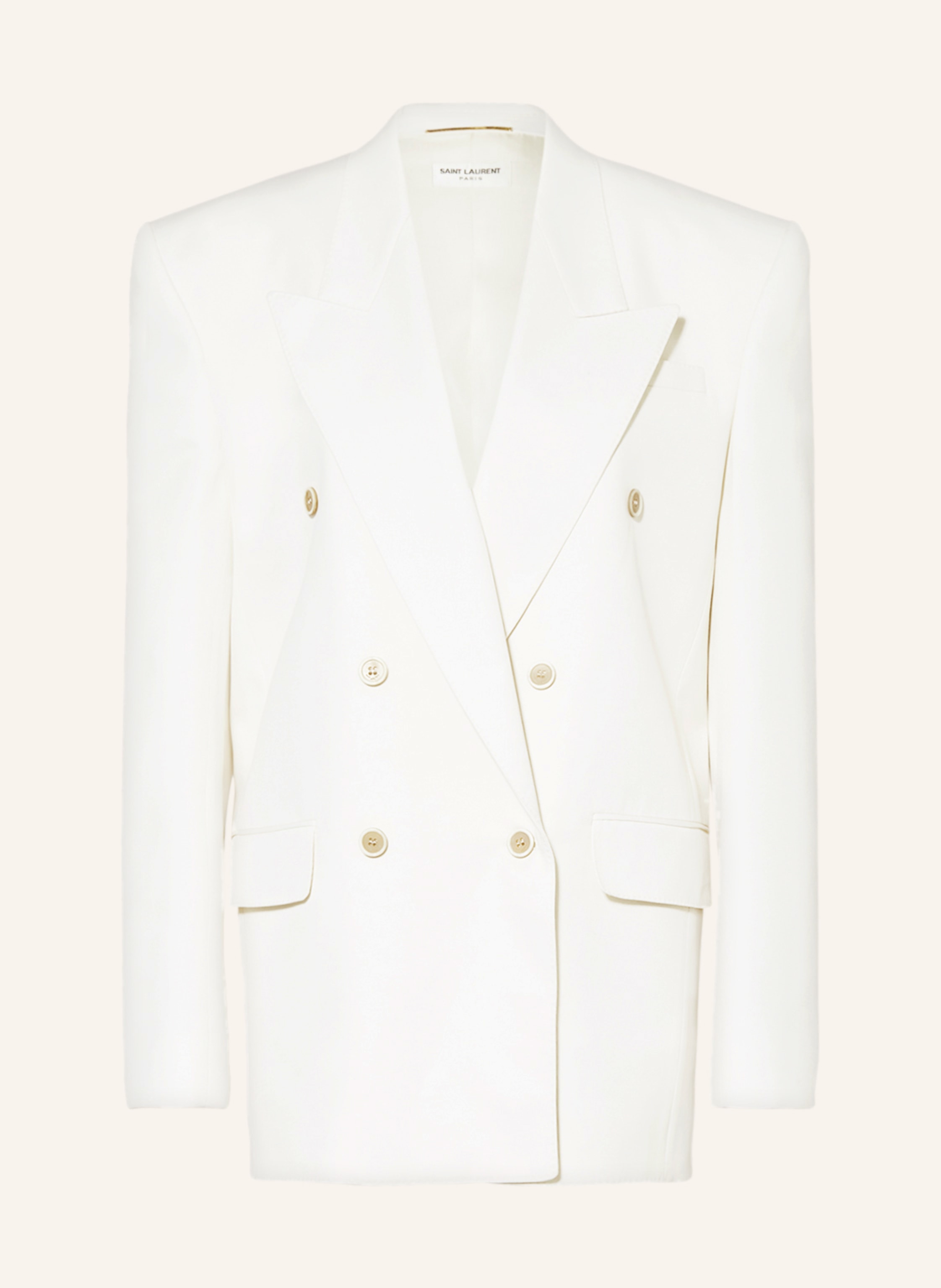 Saint laurent white blazer top