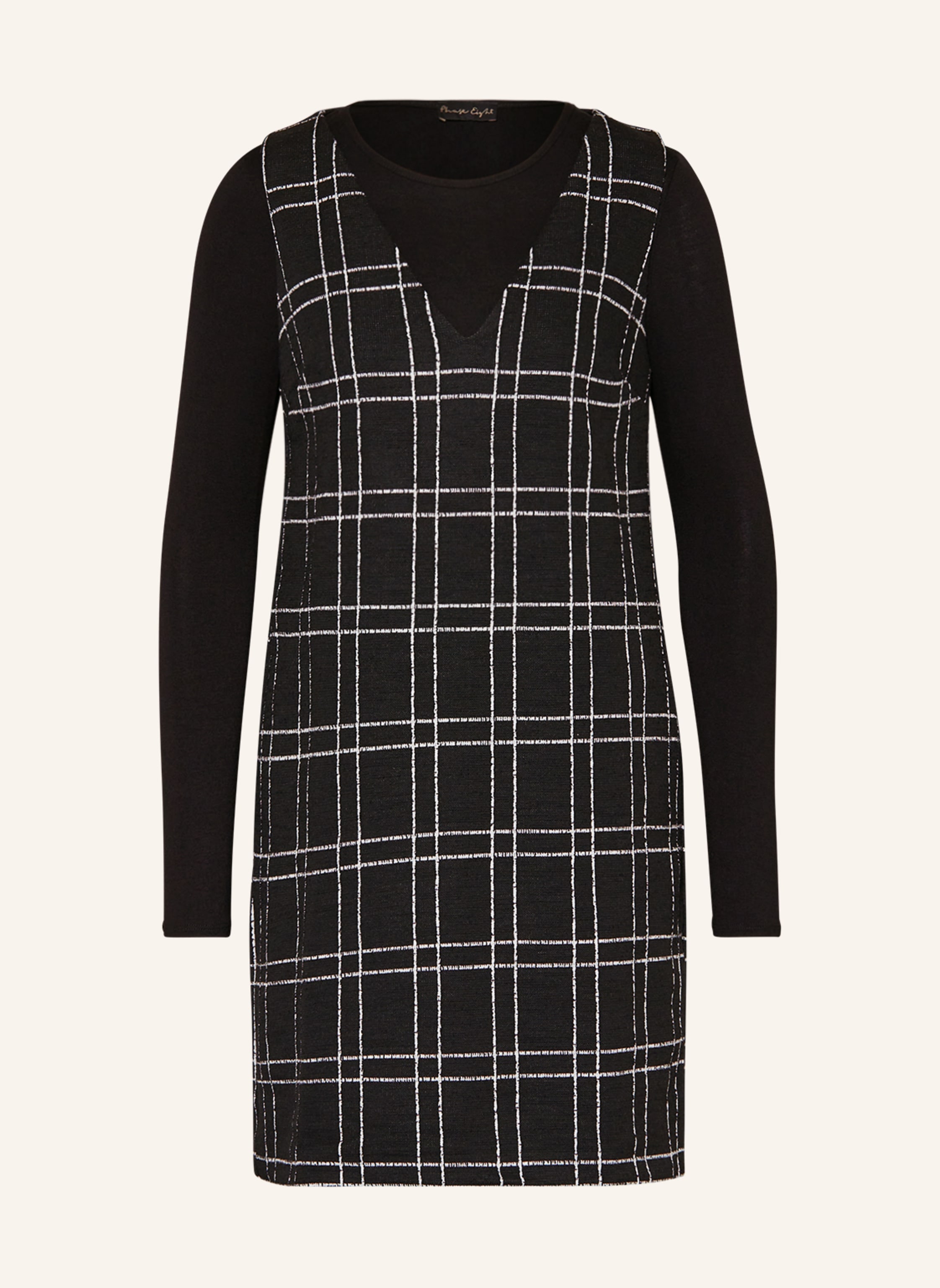 Phase Eight 2 in 1 dress GEMMA in black ecru