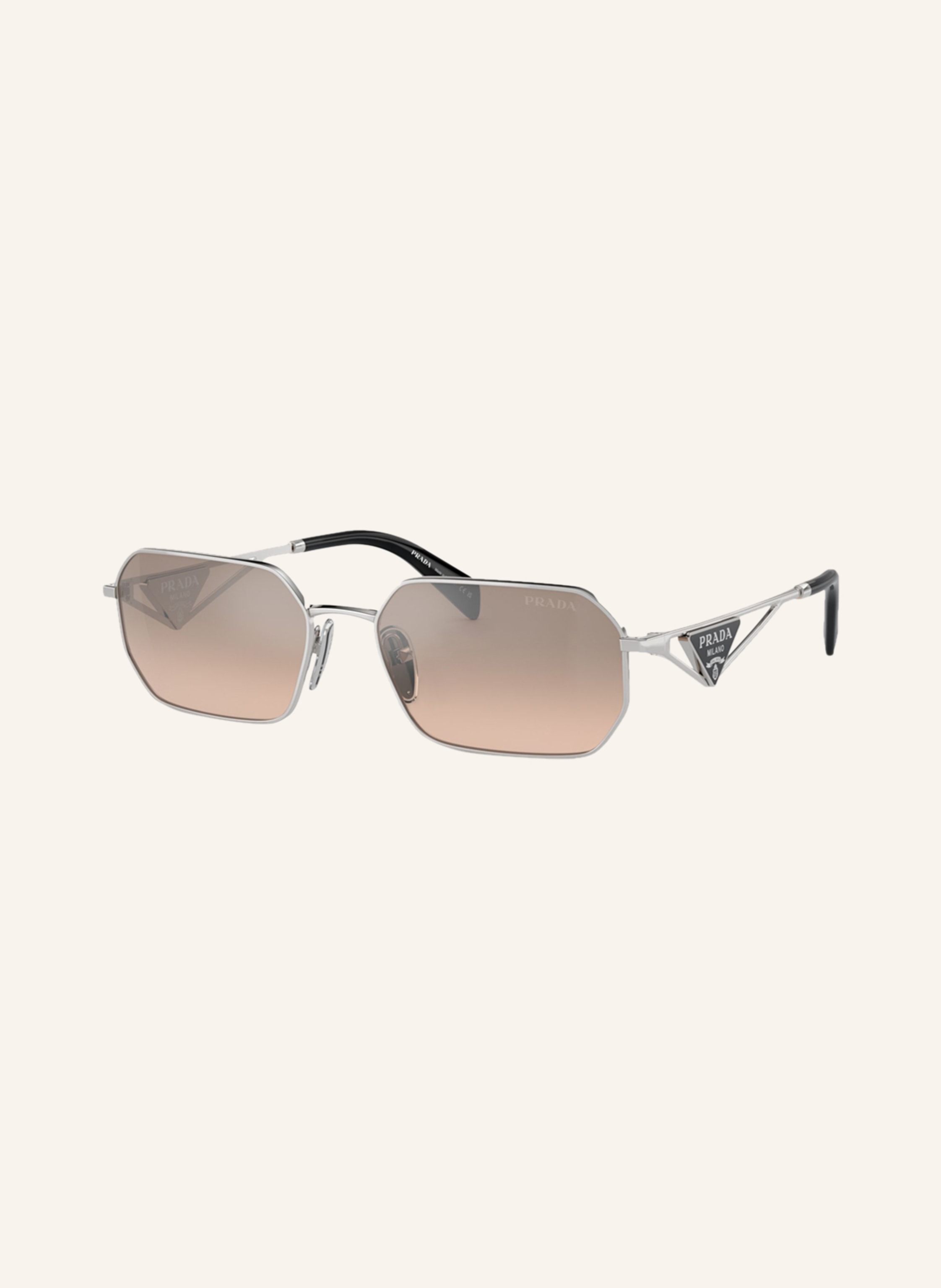 Prada Prada Sonnenbrille Pr a51s silber in 1BC8J1 - SILBER/ BRAUN VERLAUF