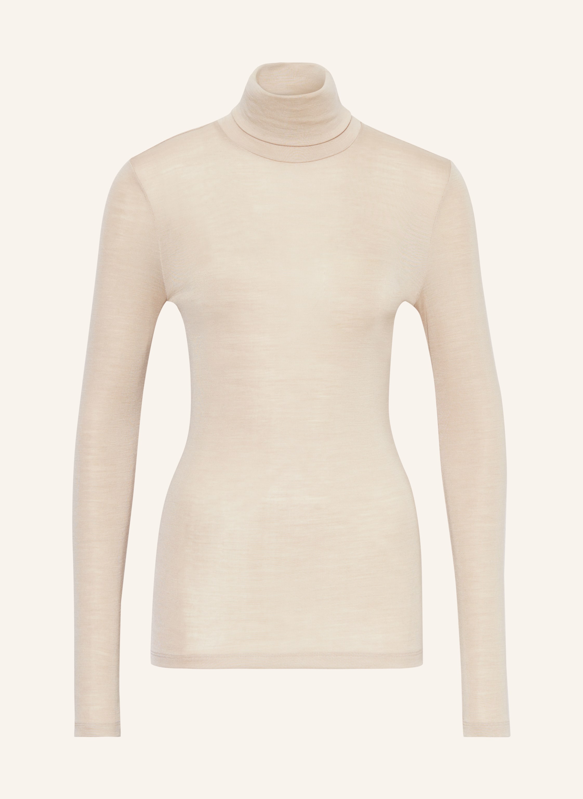 HANRO Turtleneck shirt WOOLEN SILK made of merino wool with