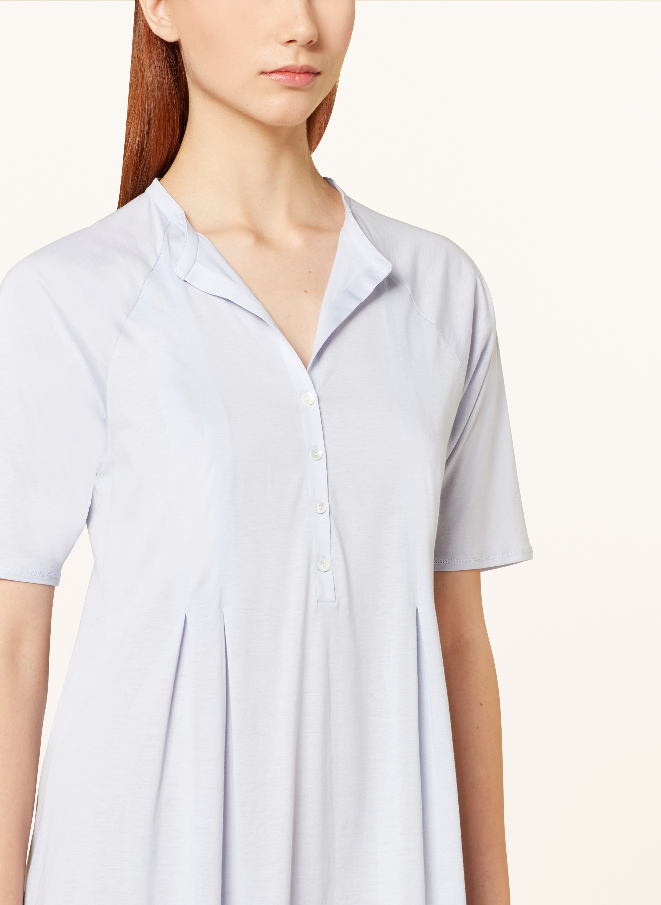 Thumbnail - Hanro Nachthemd Cotton Deluxe blau