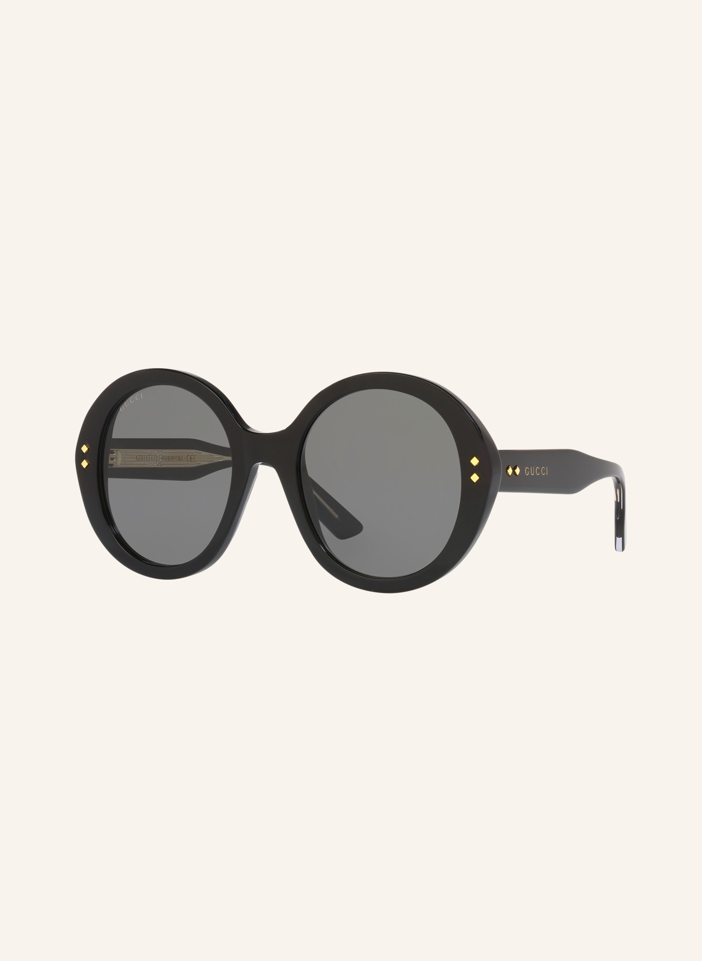 gucci sunglasses black round