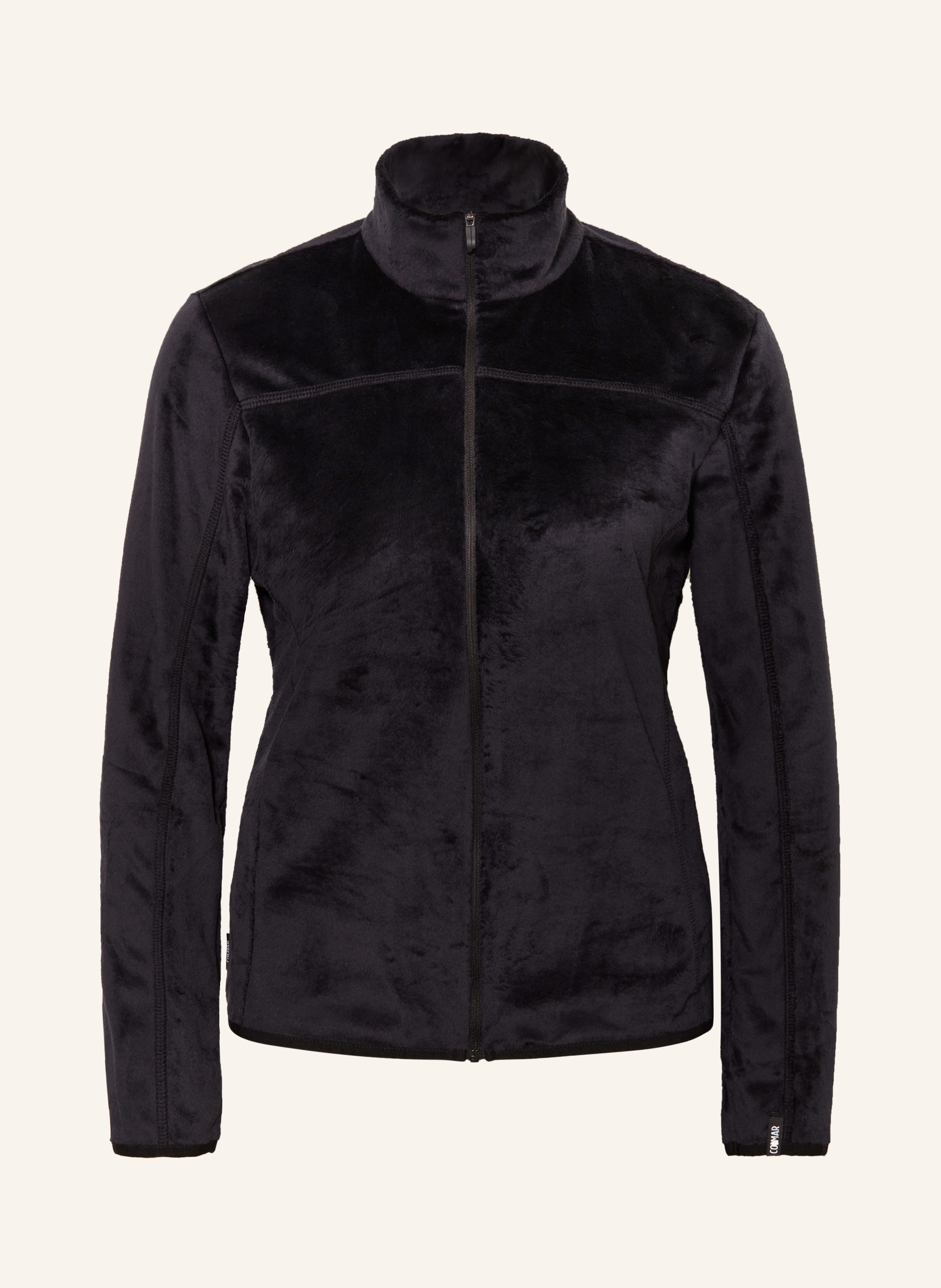 Black fluffy fleece jacket 2025