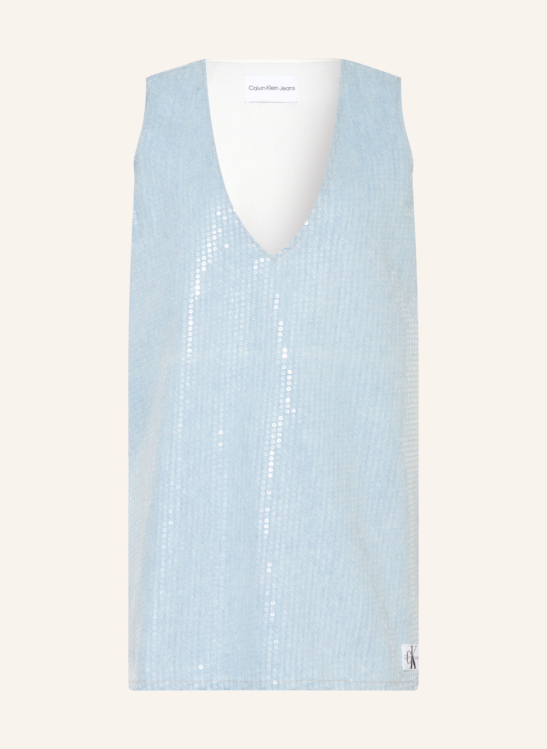 Calvin klein store blue sequin dress