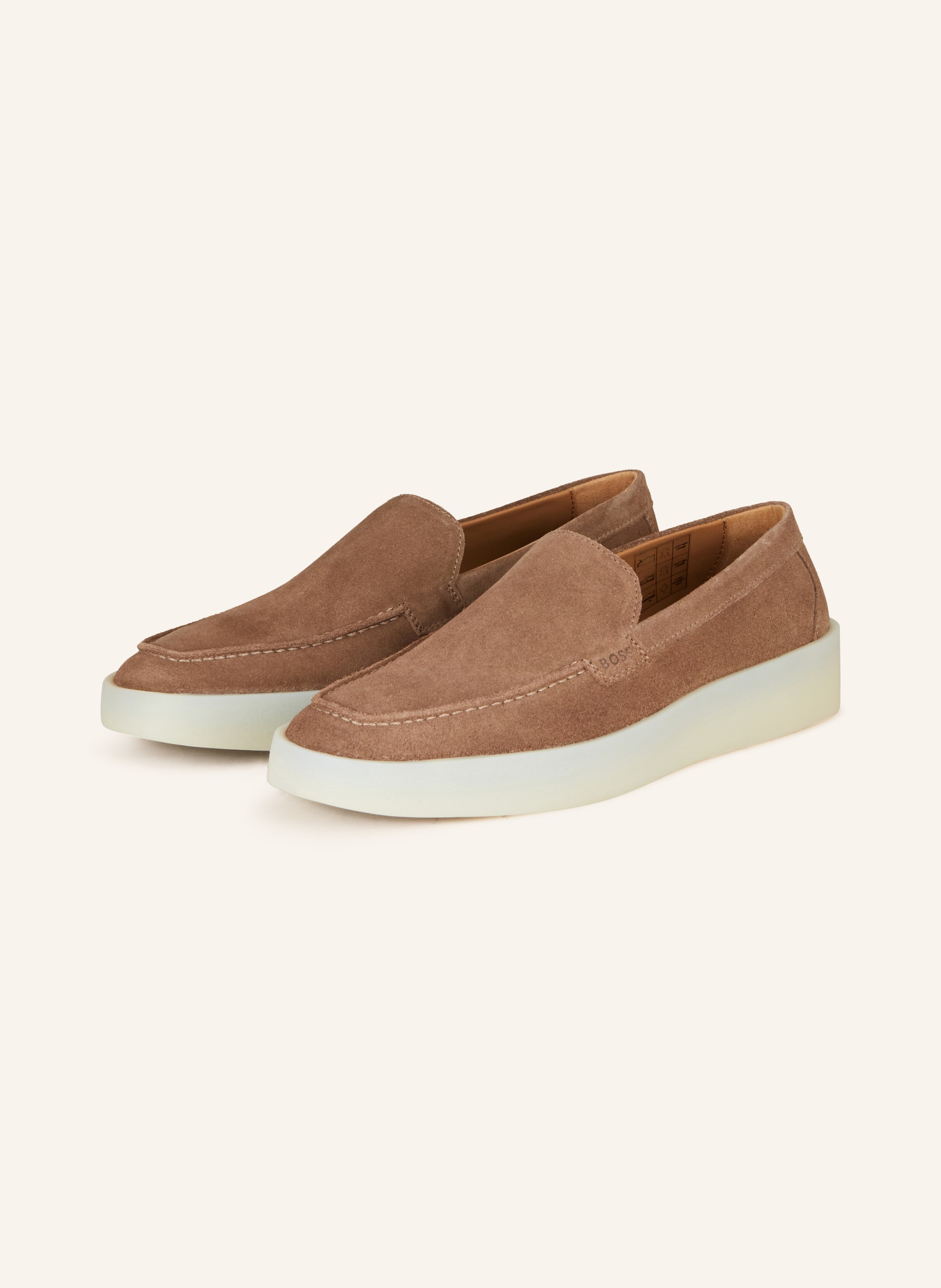 Boss suede loafers new arrivals
