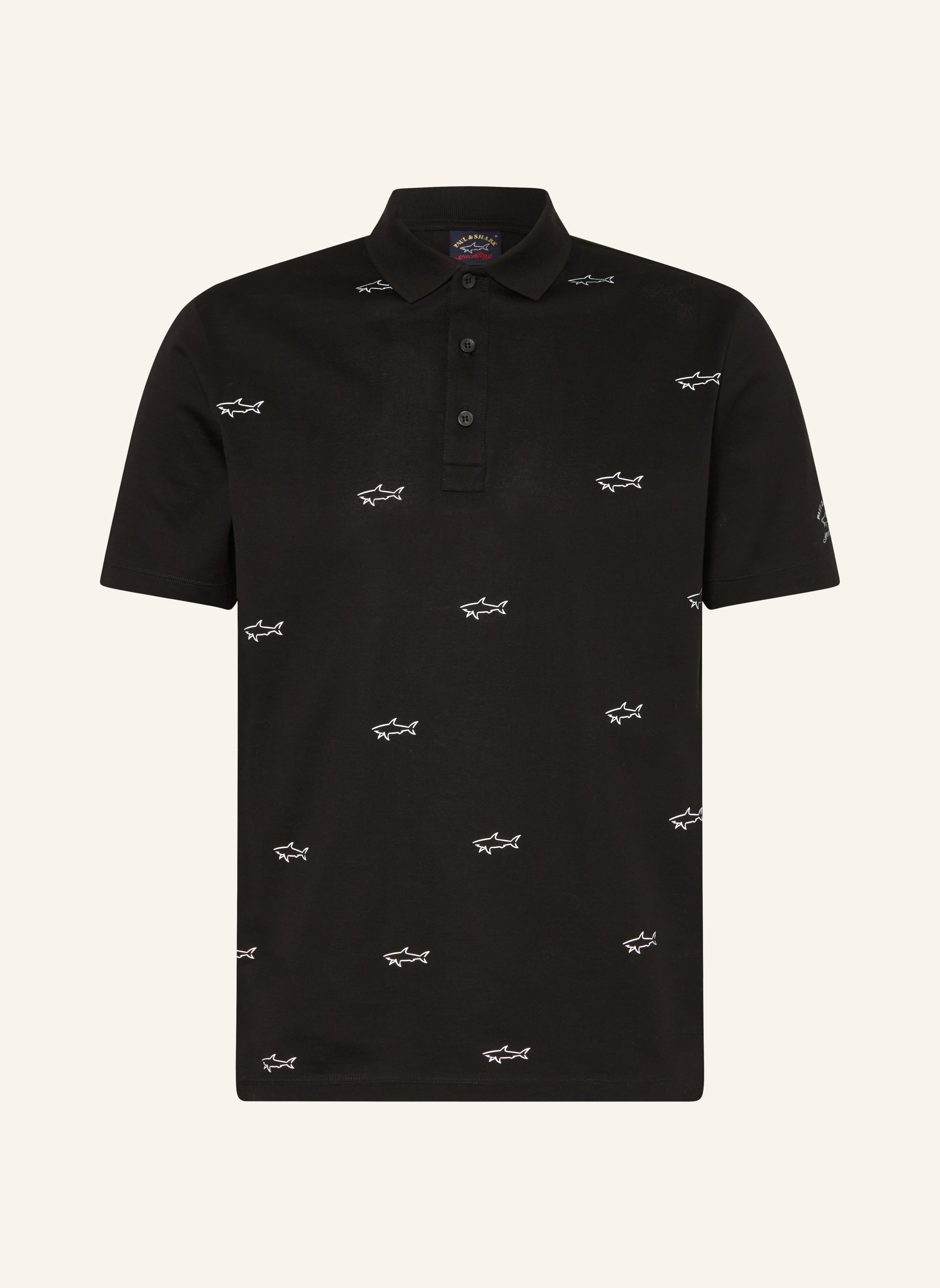 Paul and shark black polo sale