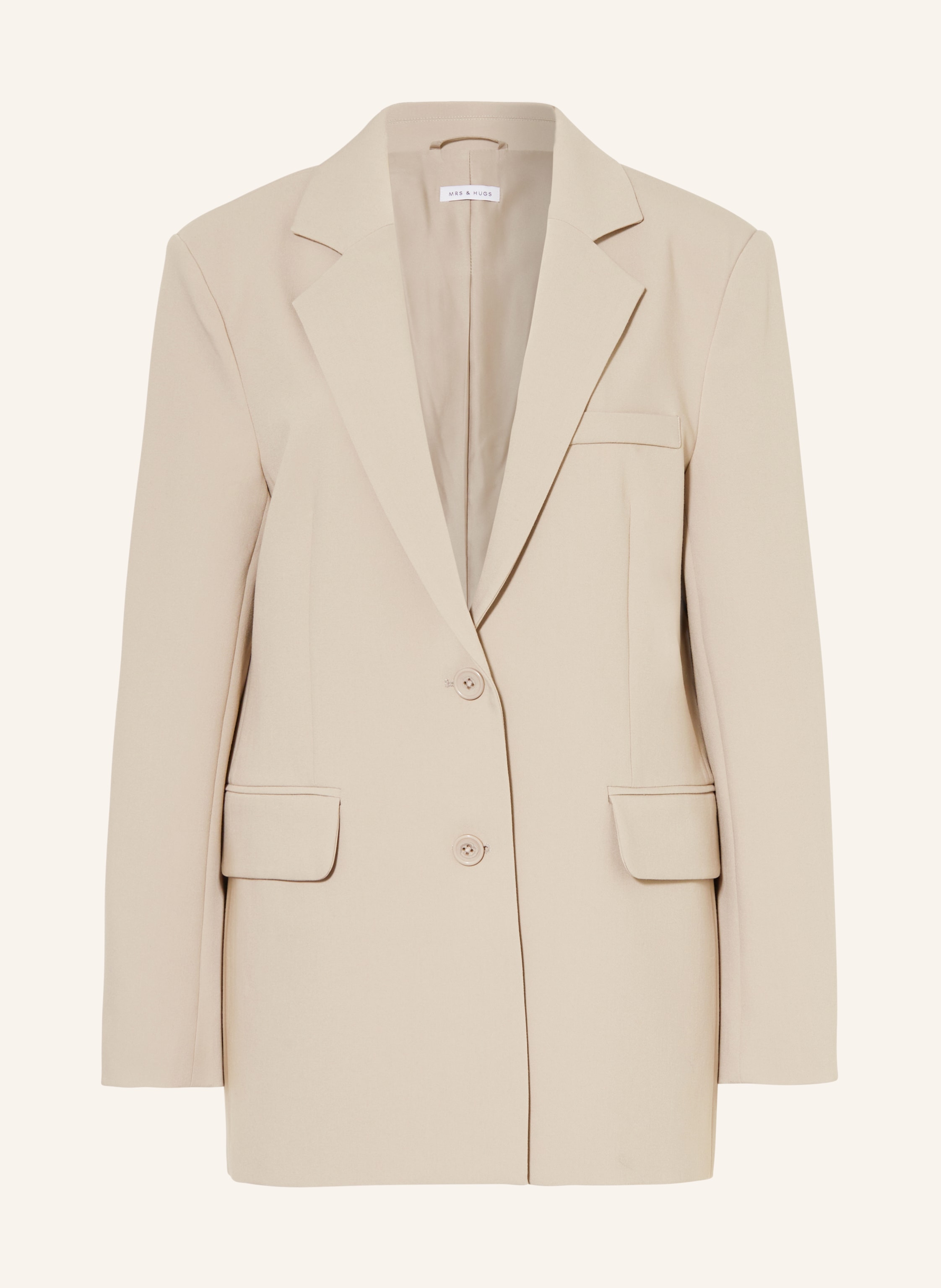 MRS & HUGS Blazer in taupe 