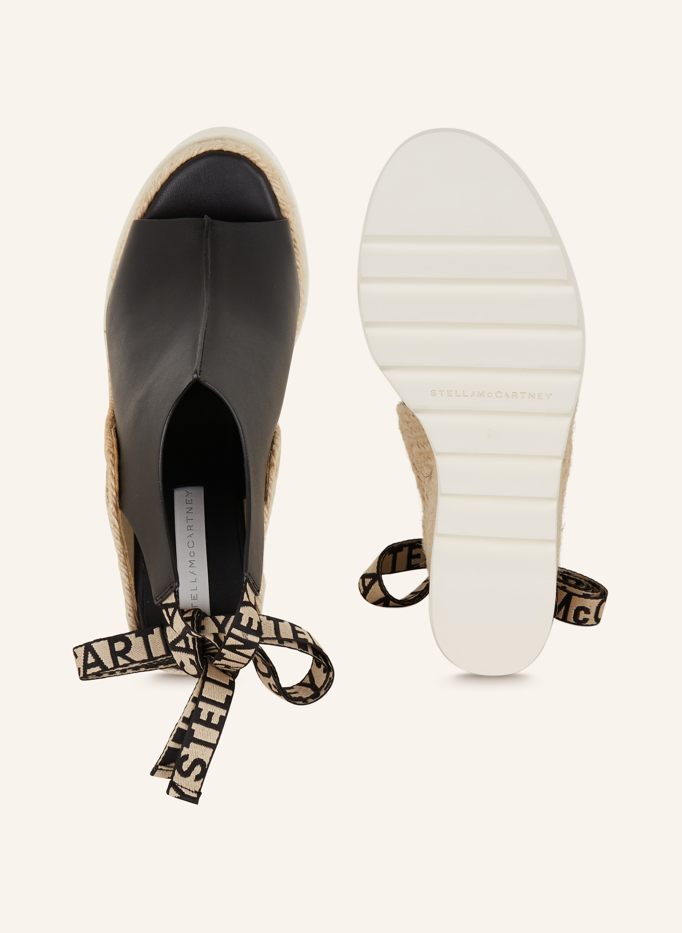 Thumbnail - Stella Mccartney Plateau-Wedges Gaia schwarz