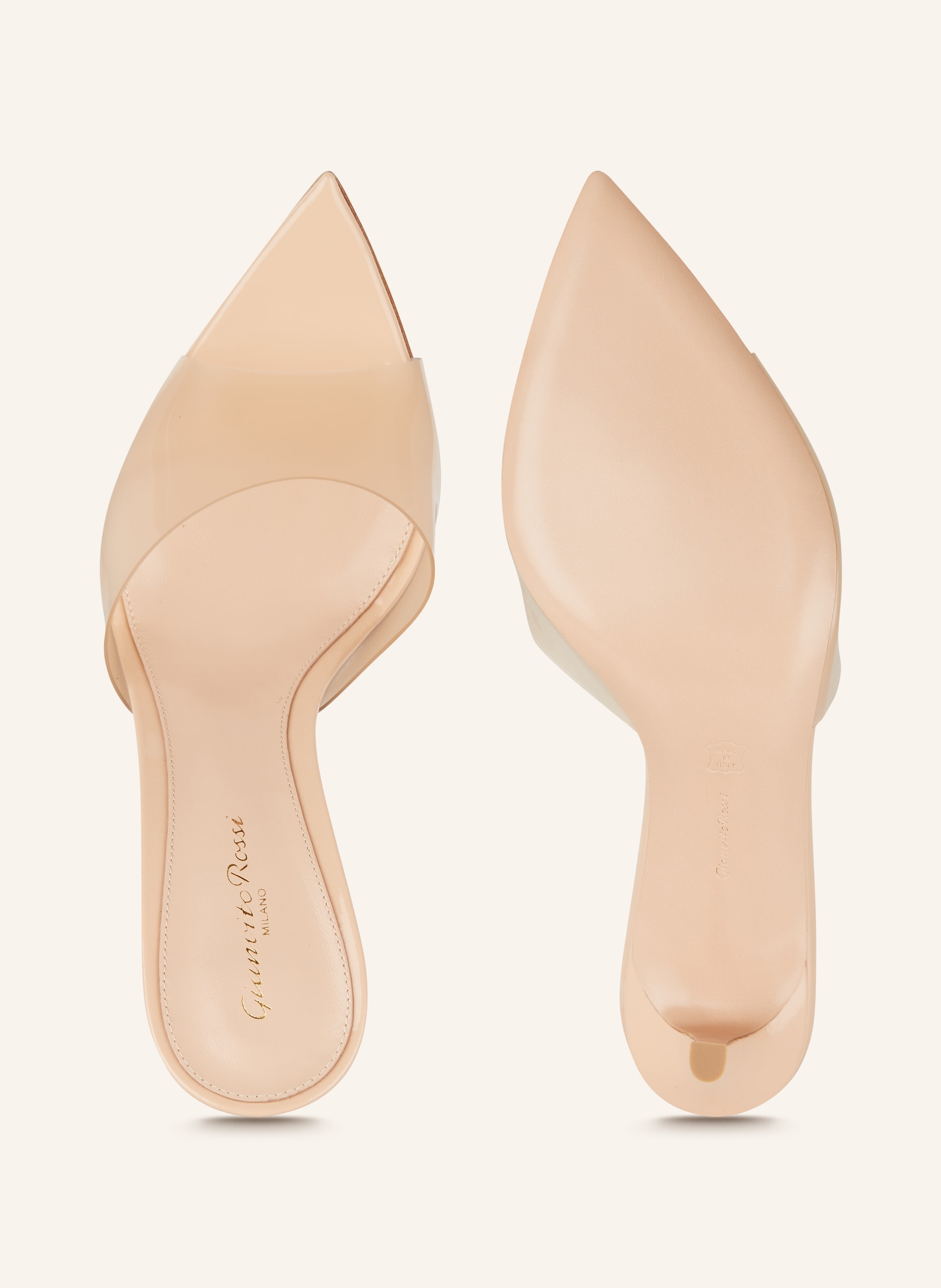 Thumbnail - Gianvito Rossi Mules Elle beige