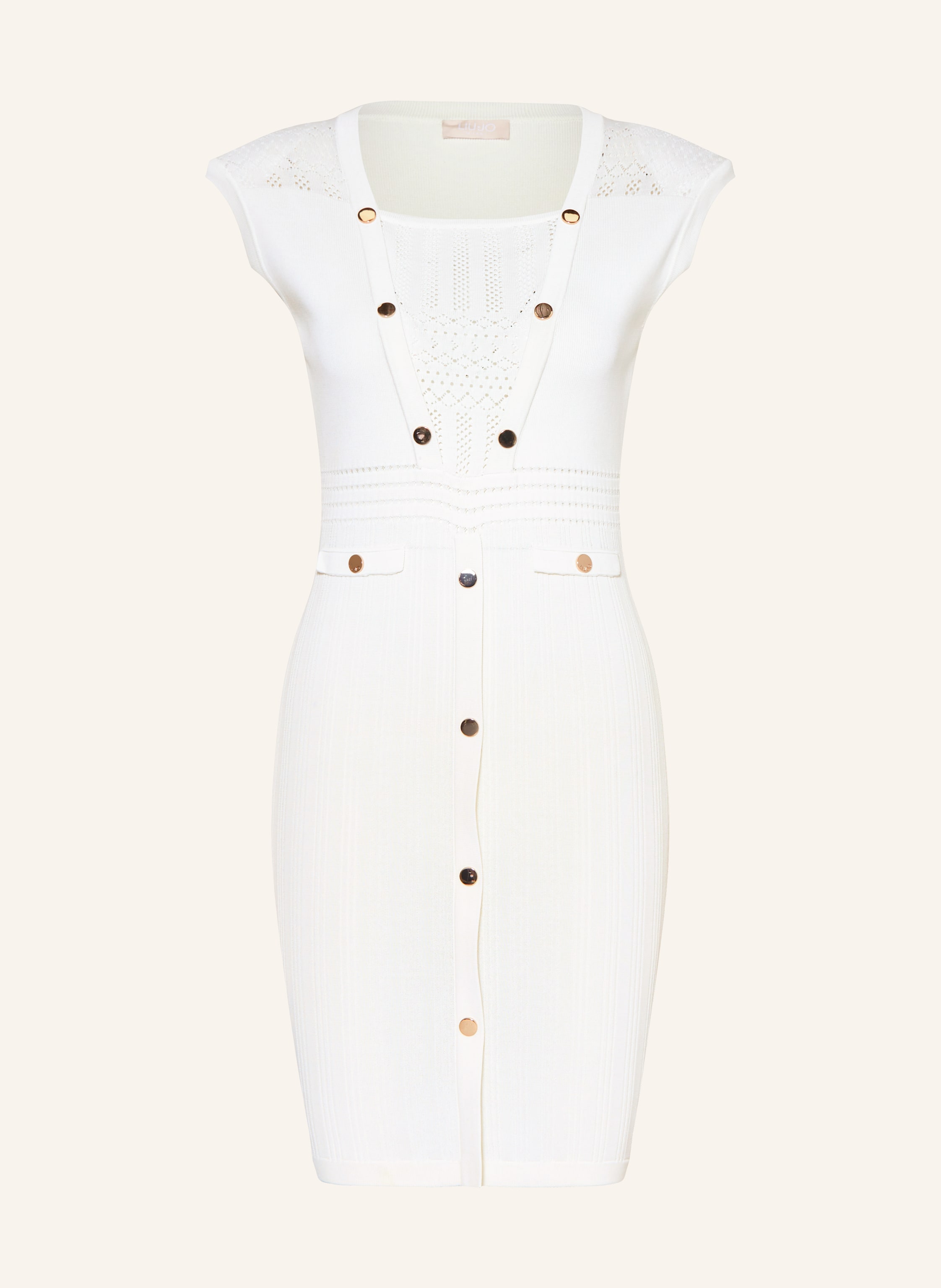 high rise slim-fit jeans | LIU JO Dress in ecru